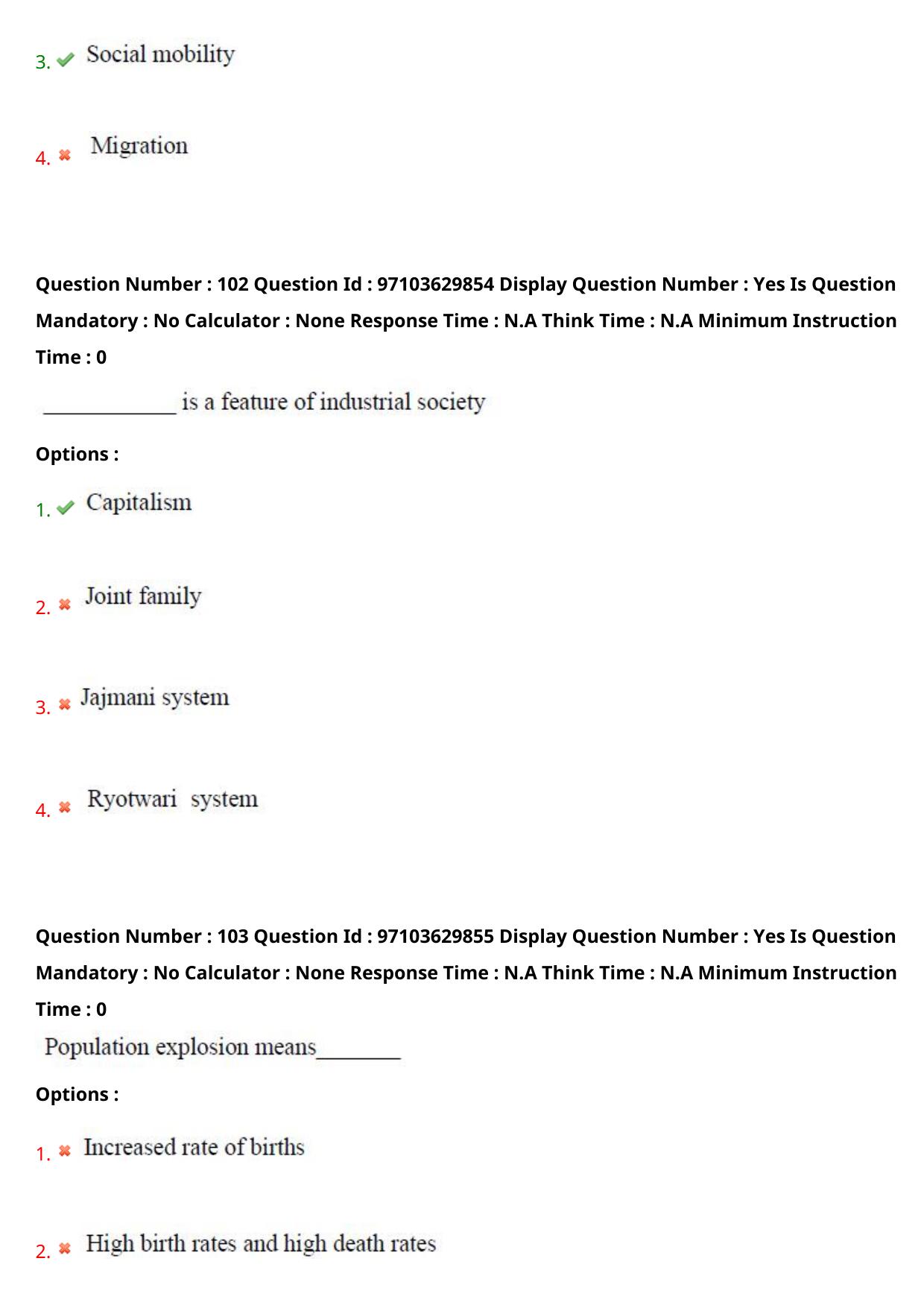 AP RCET 2024 Sociology Question Paper - Page 63
