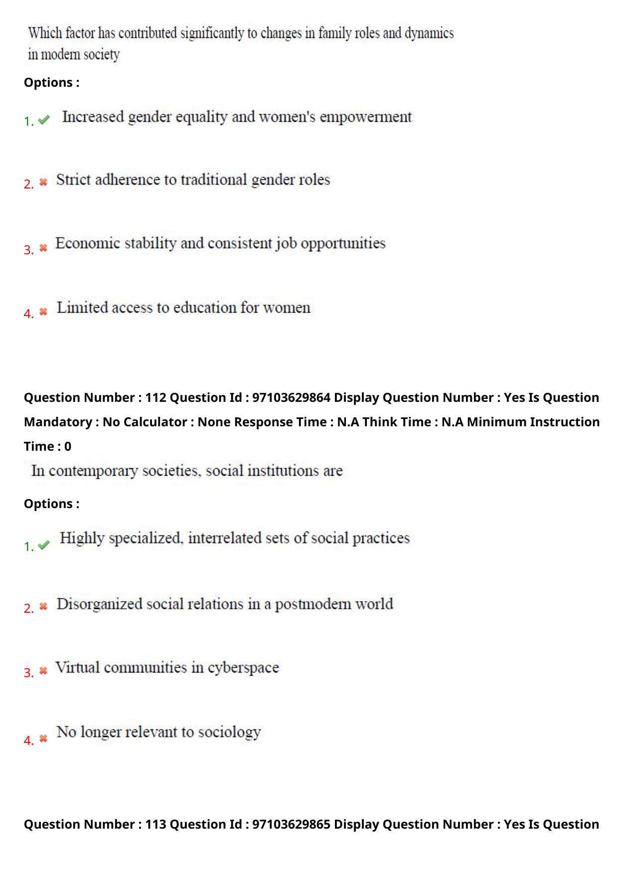 AP RCET 2024 Sociology Question Paper - Page 68