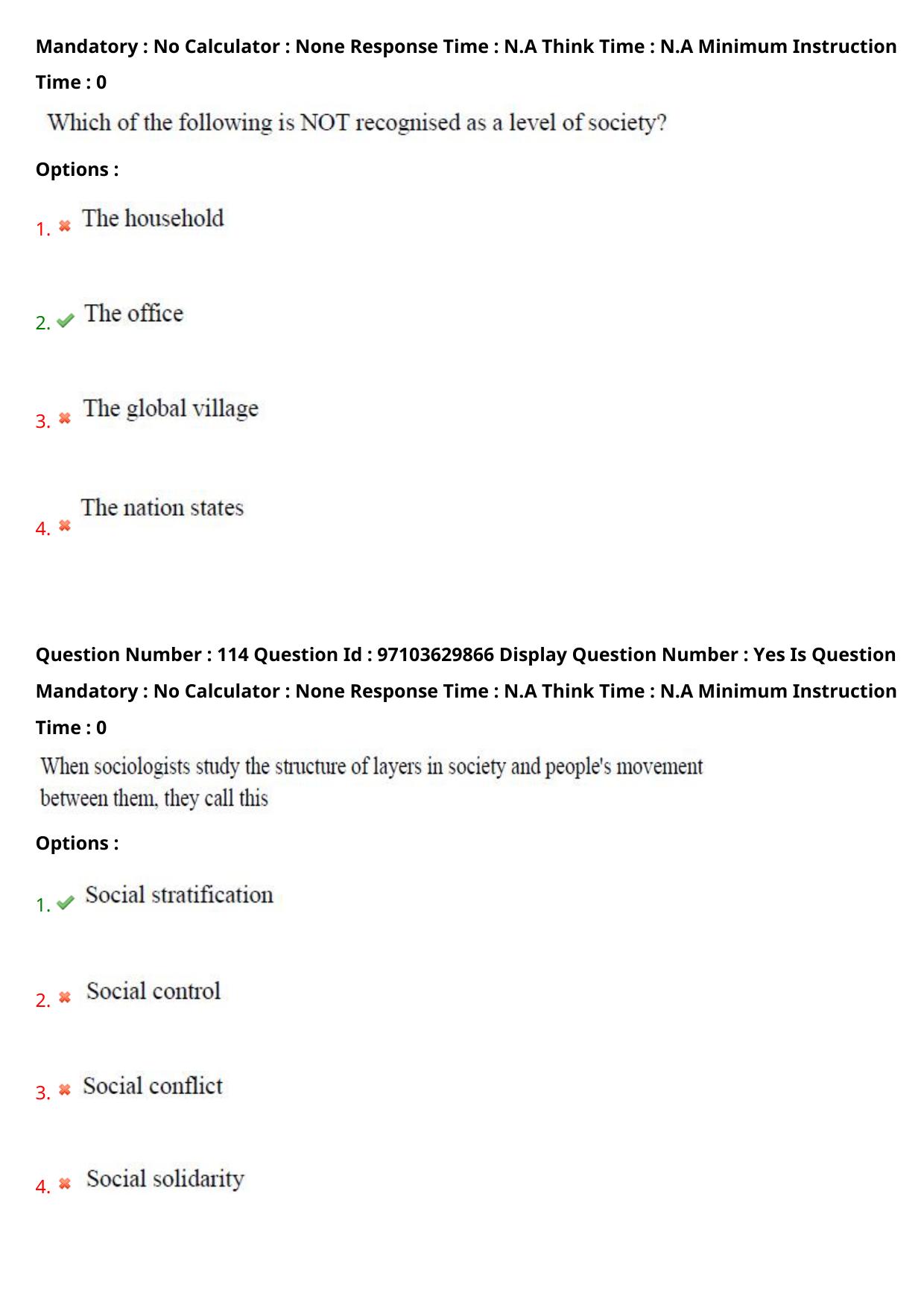 AP RCET 2024 Sociology Question Paper - Page 69