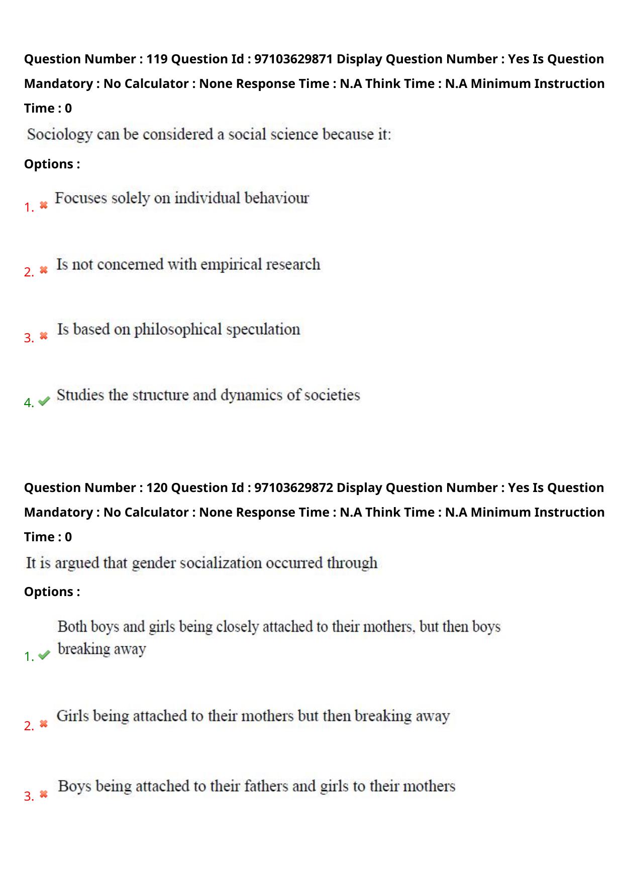 AP RCET 2024 Sociology Question Paper - Page 72