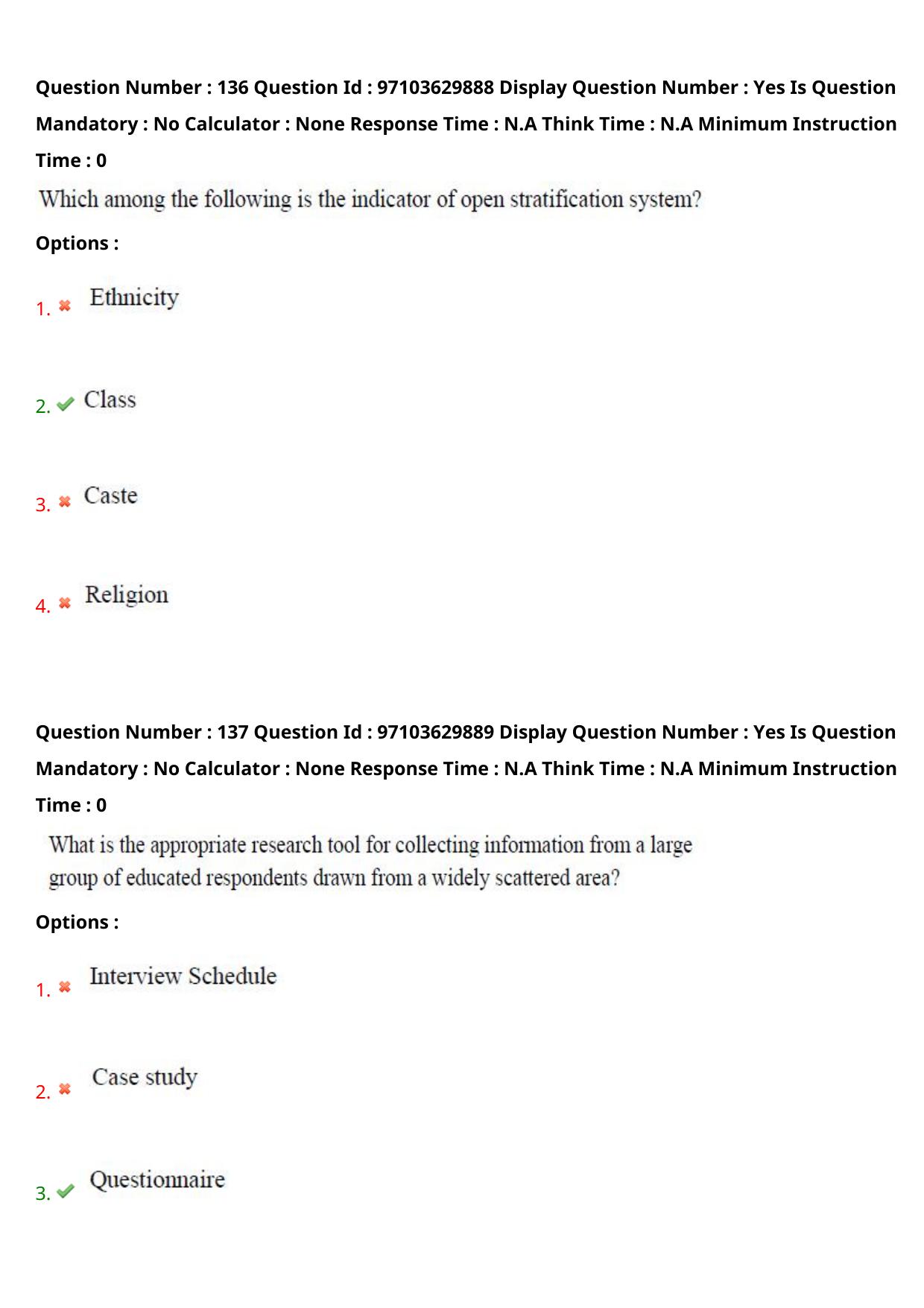 AP RCET 2024 Sociology Question Paper - Page 81