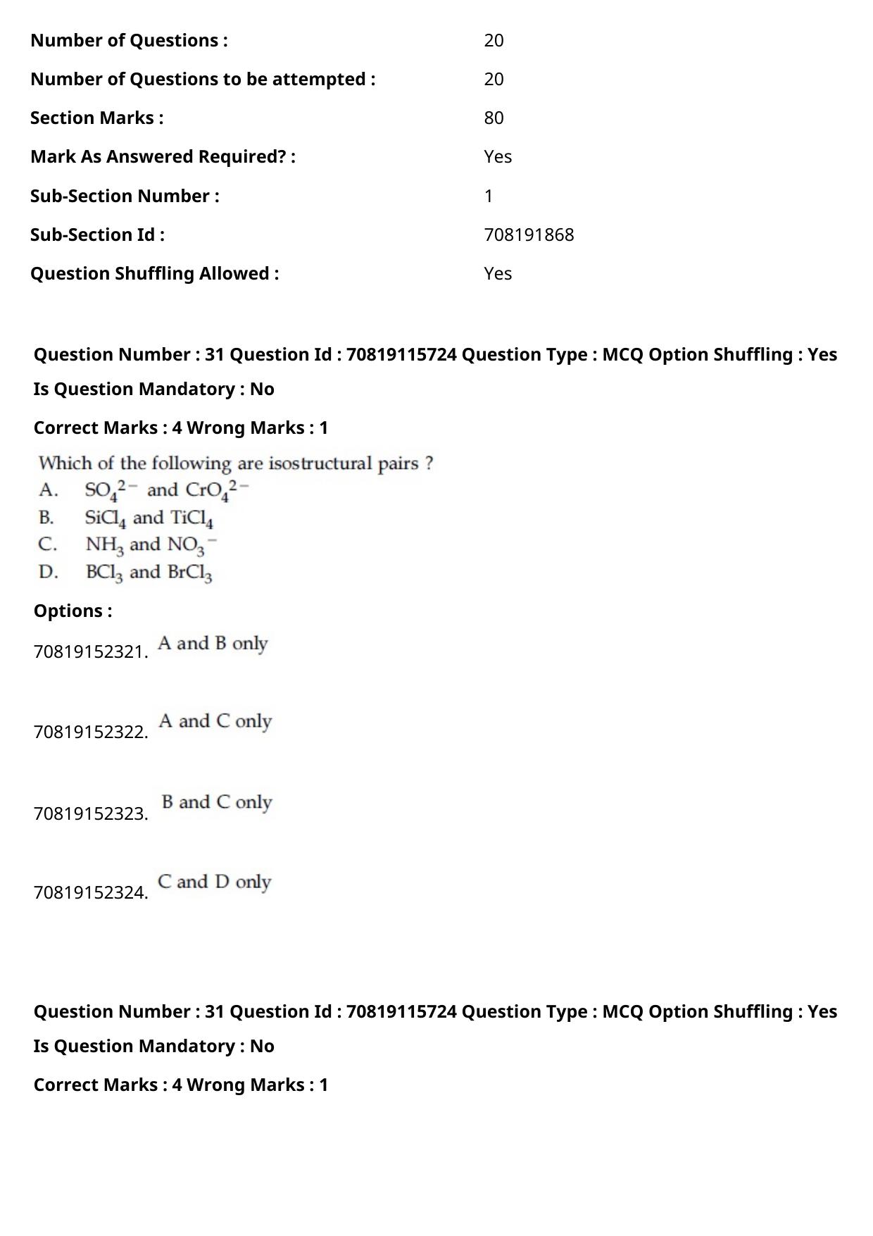 JEE Mains 2021: BTech Marathi (Shift 1) 24-02-2021 Question Paper - Page 37