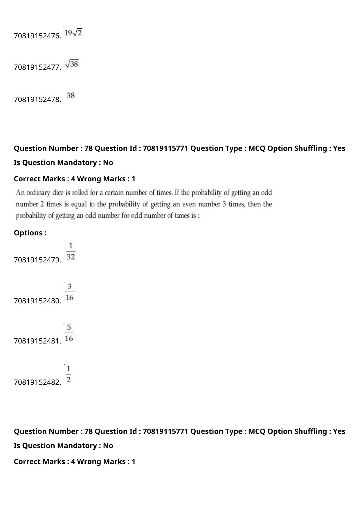 JEE Mains 2021: BTech Marathi (Shift 1) 24-02-2021 Question Paper - Page 91