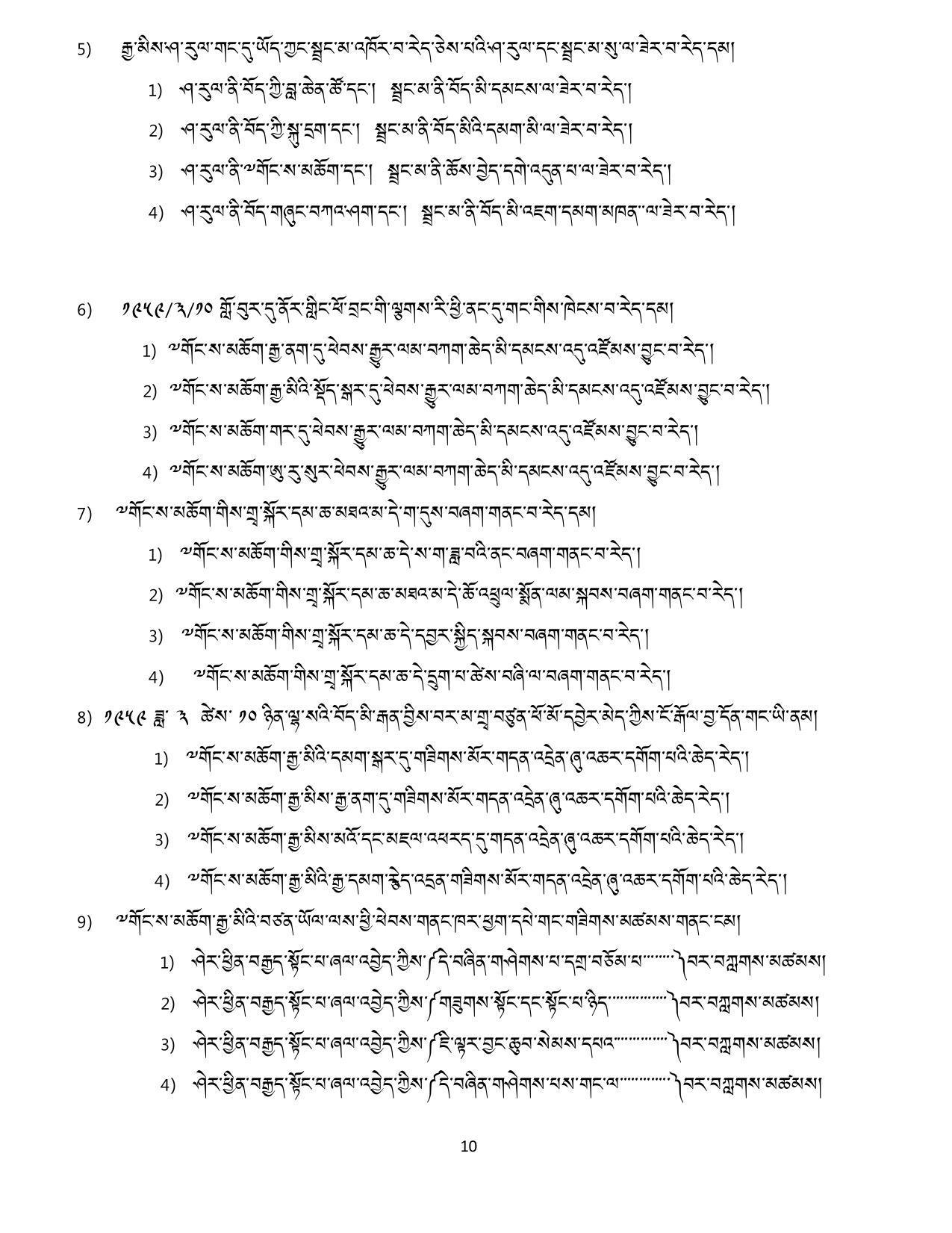 CBSE Class 12th Tibetan Sample Question Paper 2021-22 - Page 10