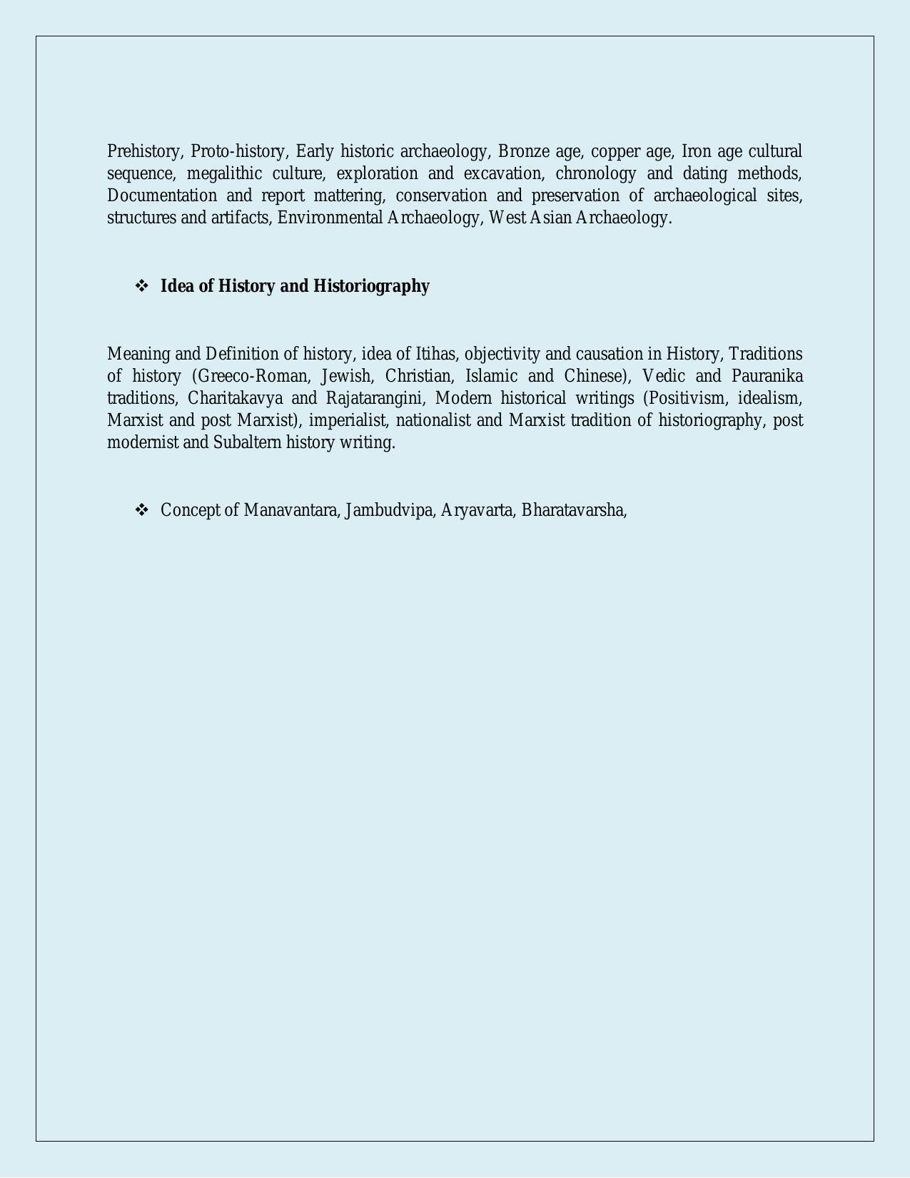 NTA PhD Entrance Exam Ancient Indian History, Culture and Archeology Syllabus - Page 2