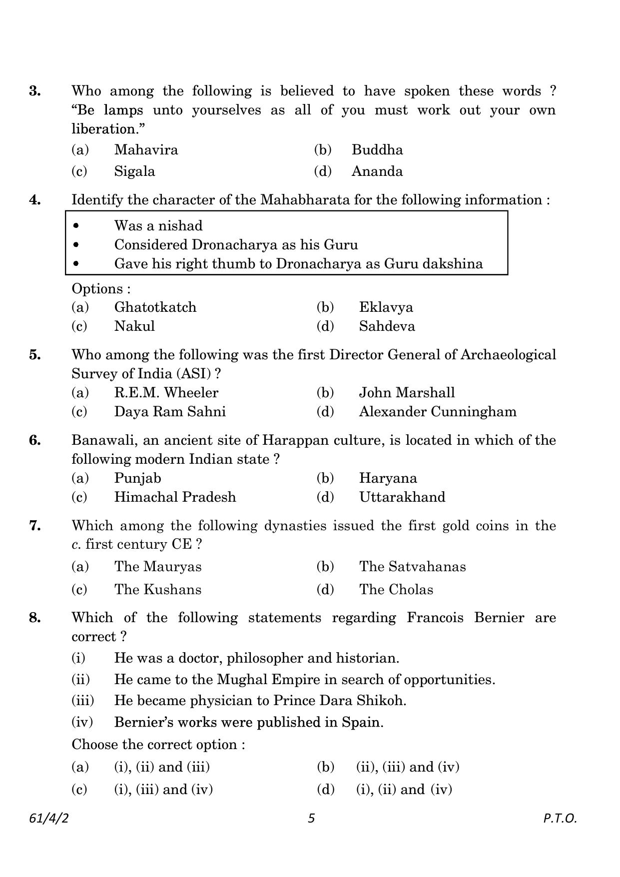 CBSE Class 12 61-4-2 History 2023 Question Paper - Page 5