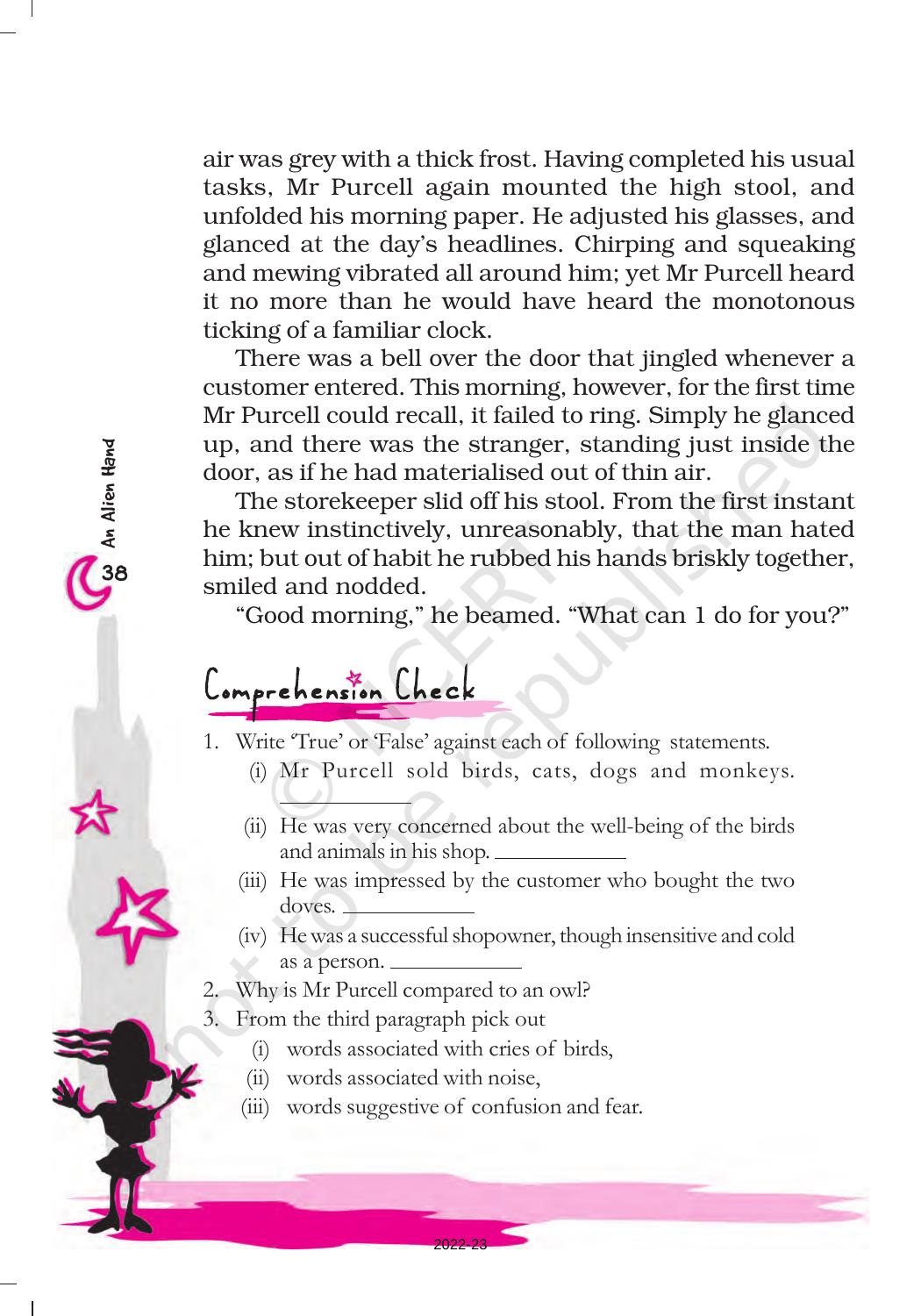 NCERT Book for Class 7 English (An Alien Hand): Chapter 6-I Want Something In a Cage - Page 3