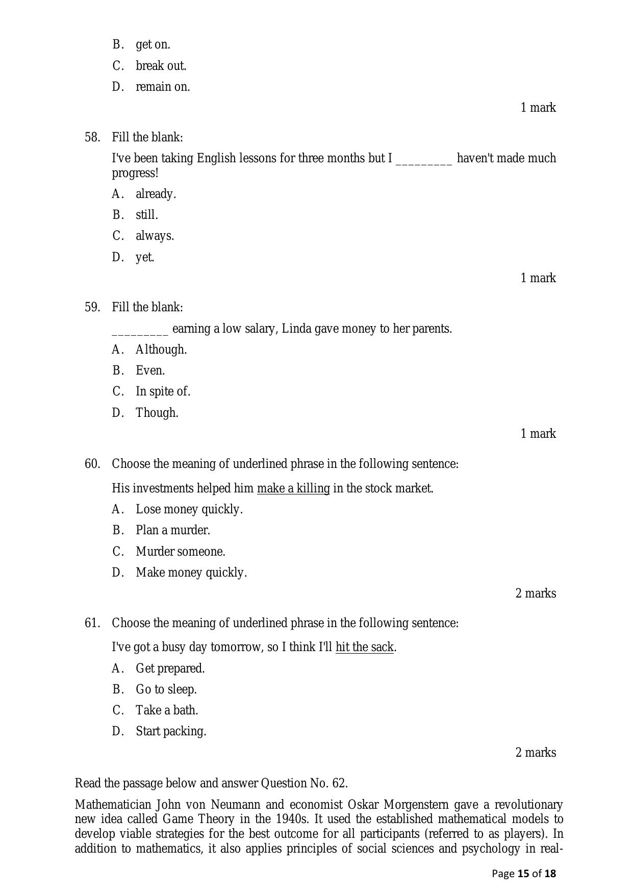 ACET June 2023 Question Papers - Page 15