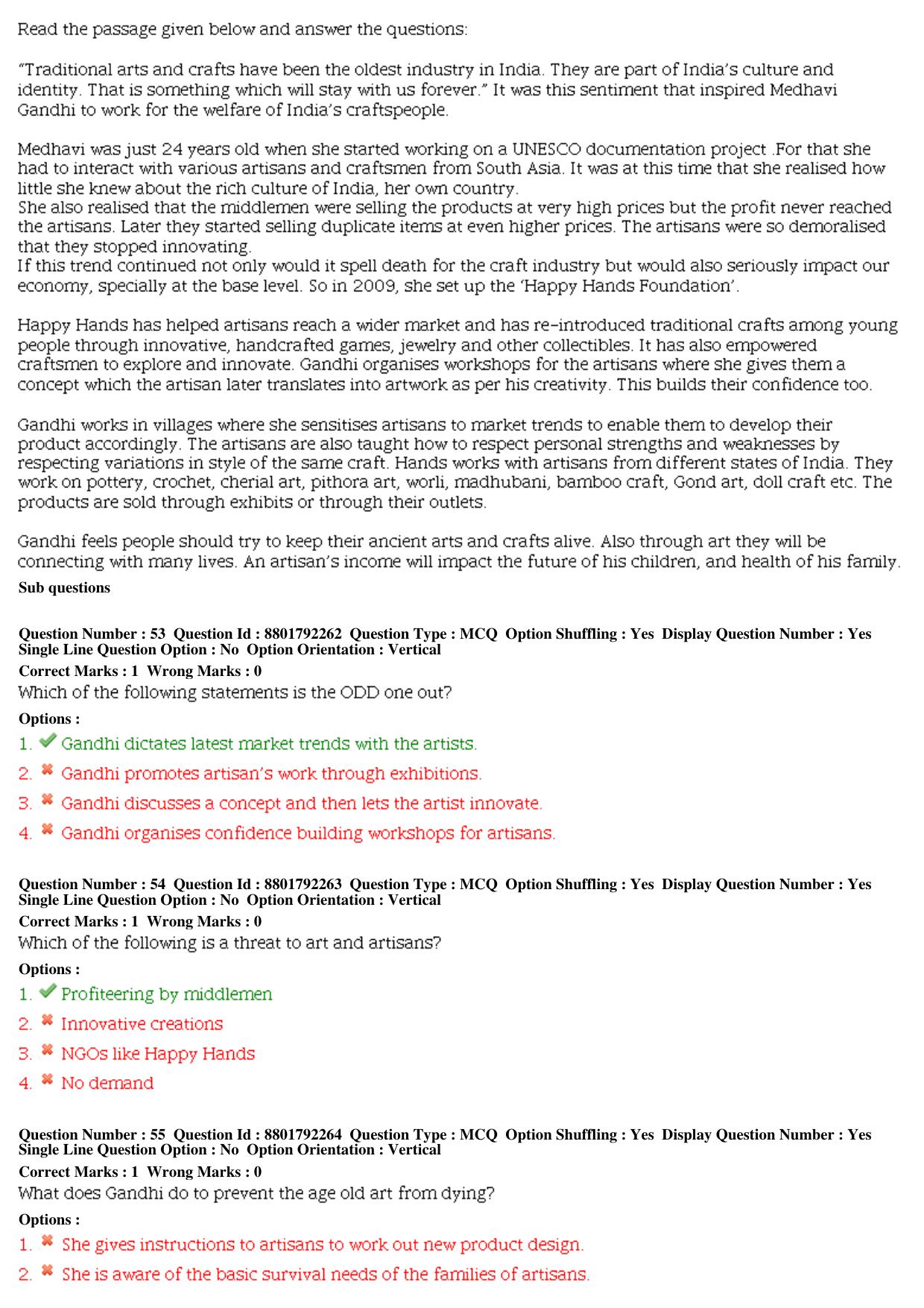 MP CPCT 21st December 2019 CPCT Question Paper Shift 2 T2 - Page 24