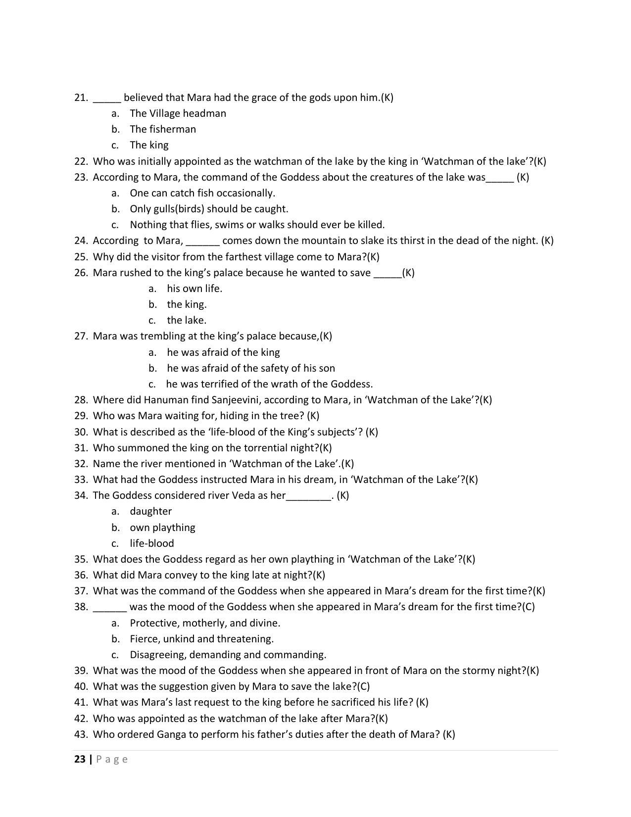 Karnataka 1st PUC Question Bank for English - Page 23