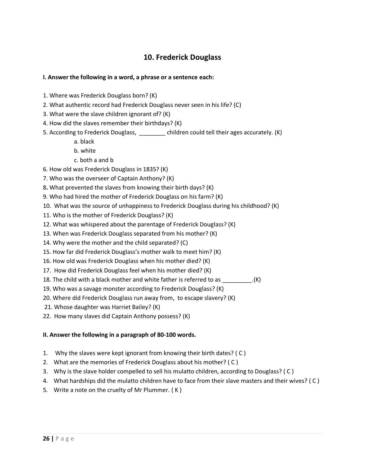Karnataka 1st PUC Question Bank for English - Page 26