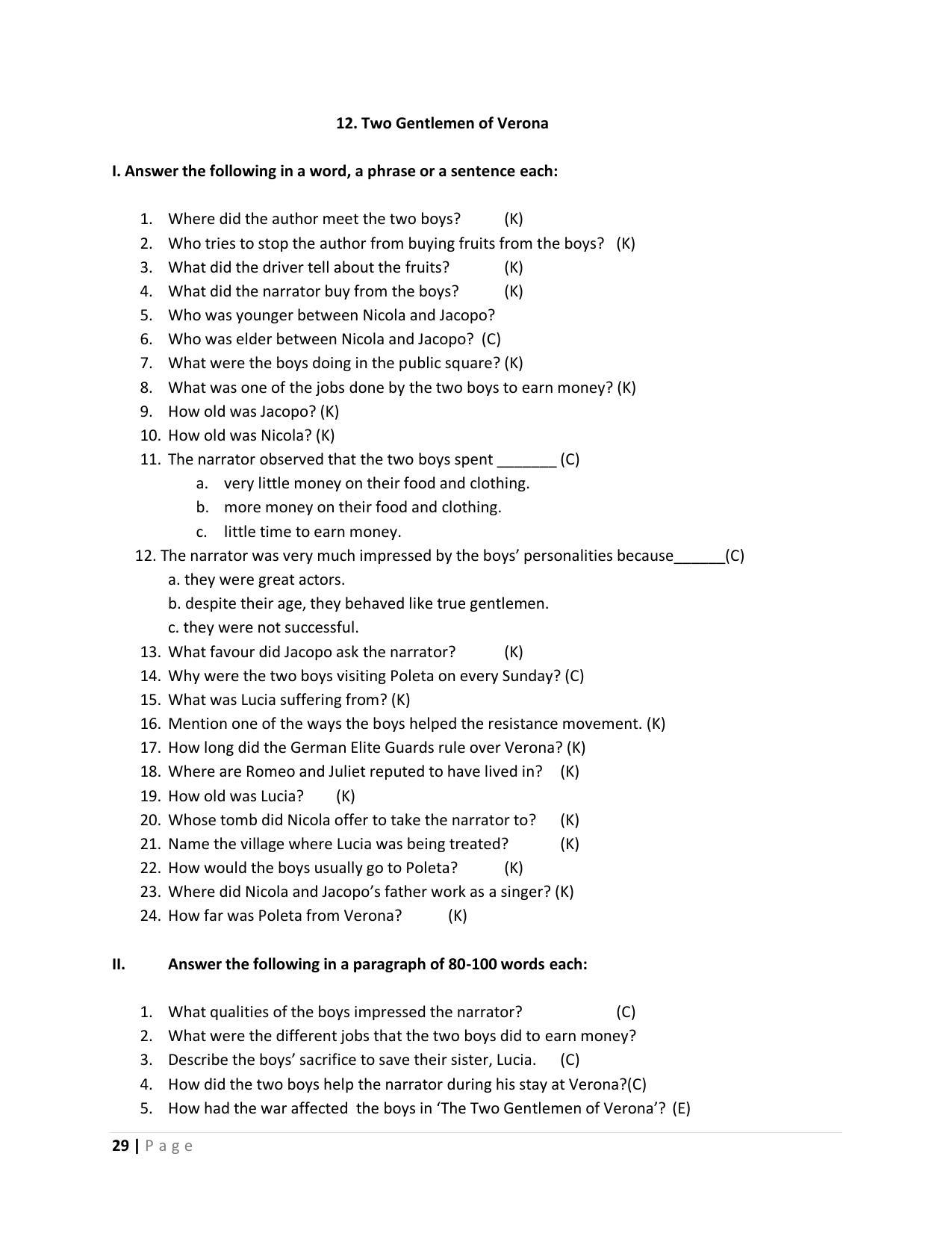 Karnataka 1st PUC Question Bank for English - Page 29