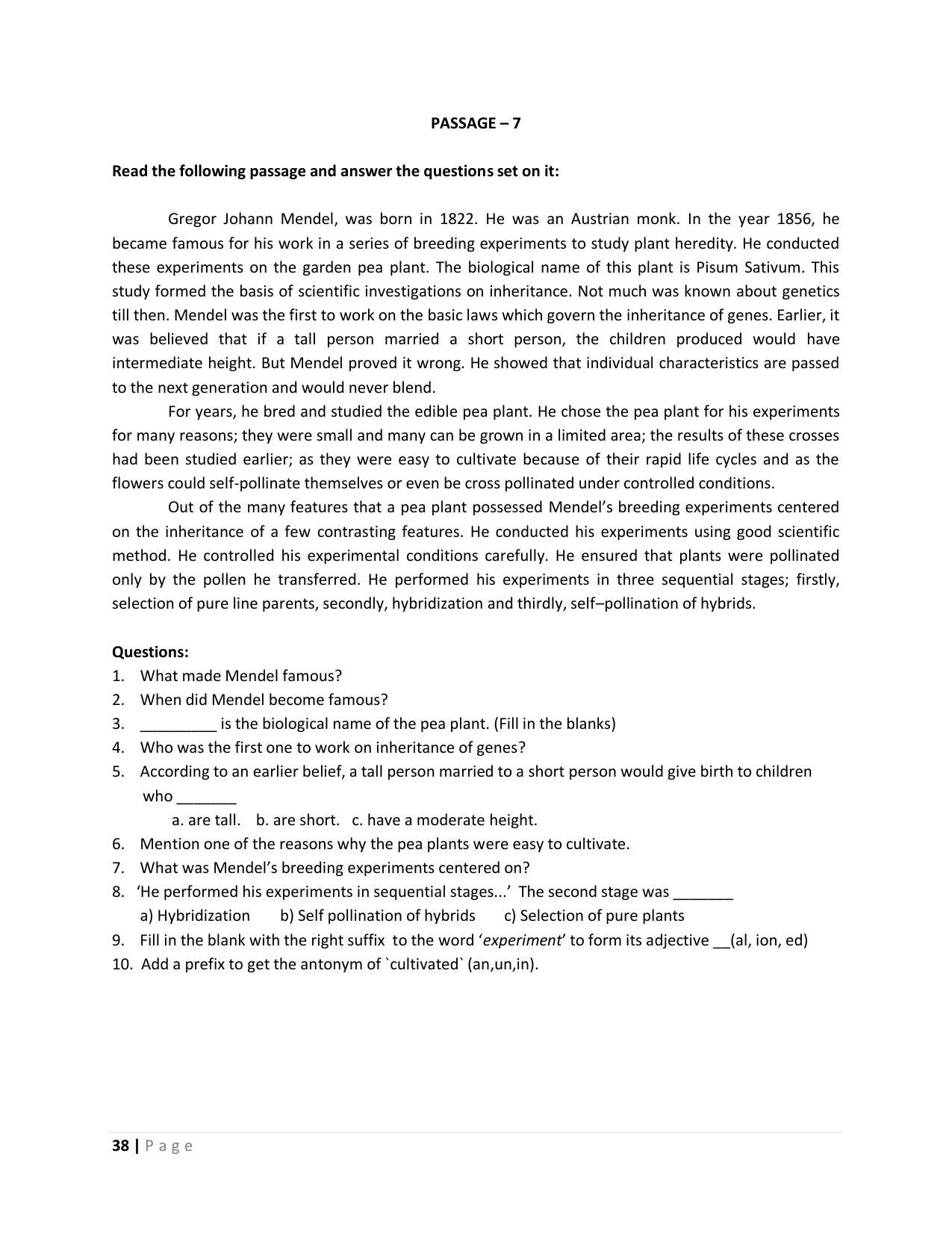 Karnataka 1st PUC Question Bank for English - Page 38