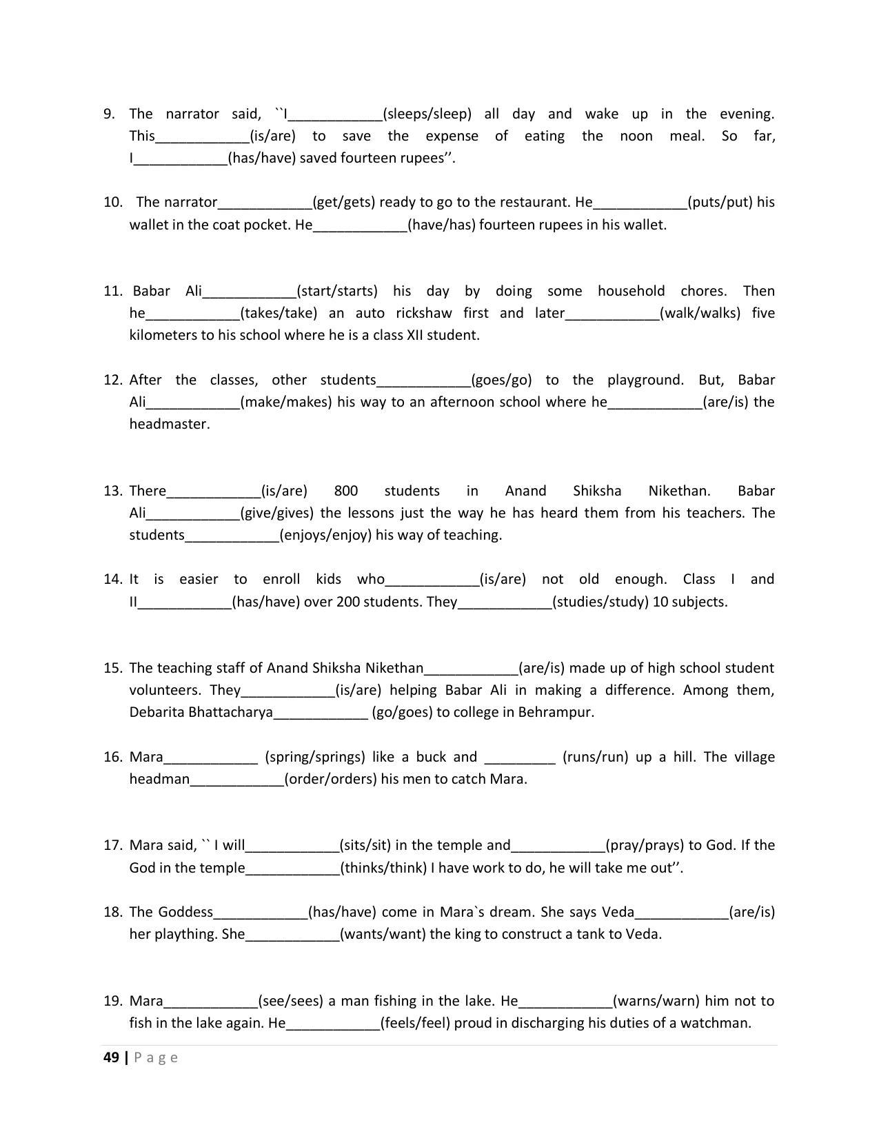 Karnataka 1st PUC Question Bank for English - Page 49