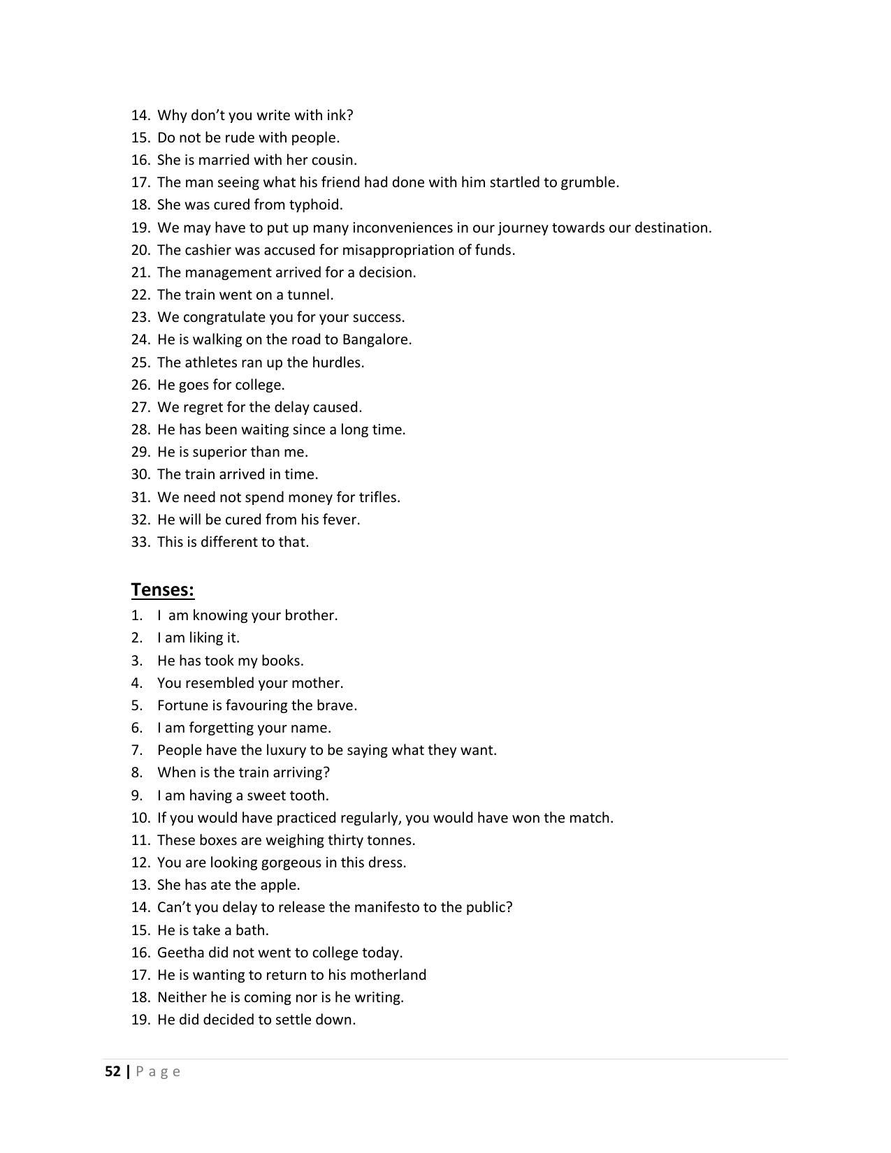 Karnataka 1st PUC Question Bank for English - Page 52