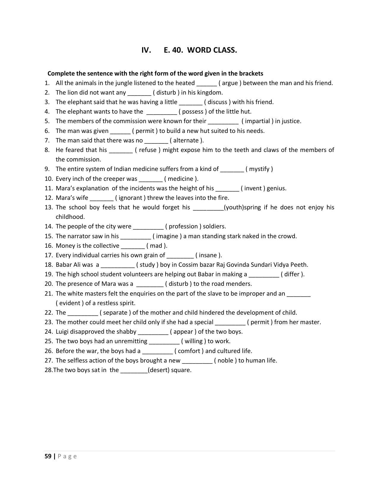 Karnataka 1st PUC Question Bank for English - Page 59
