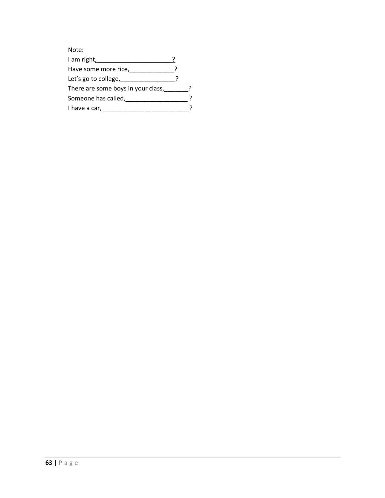 Karnataka 1st PUC Question Bank for English - Page 63