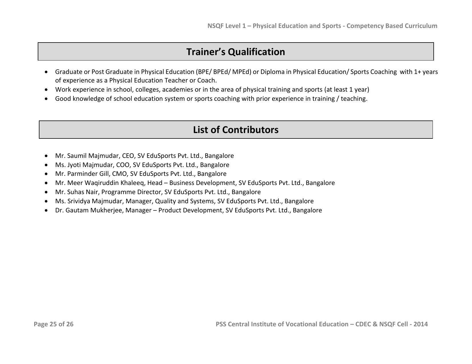 Maharashtra SSC Sports Syllabus - Page 25