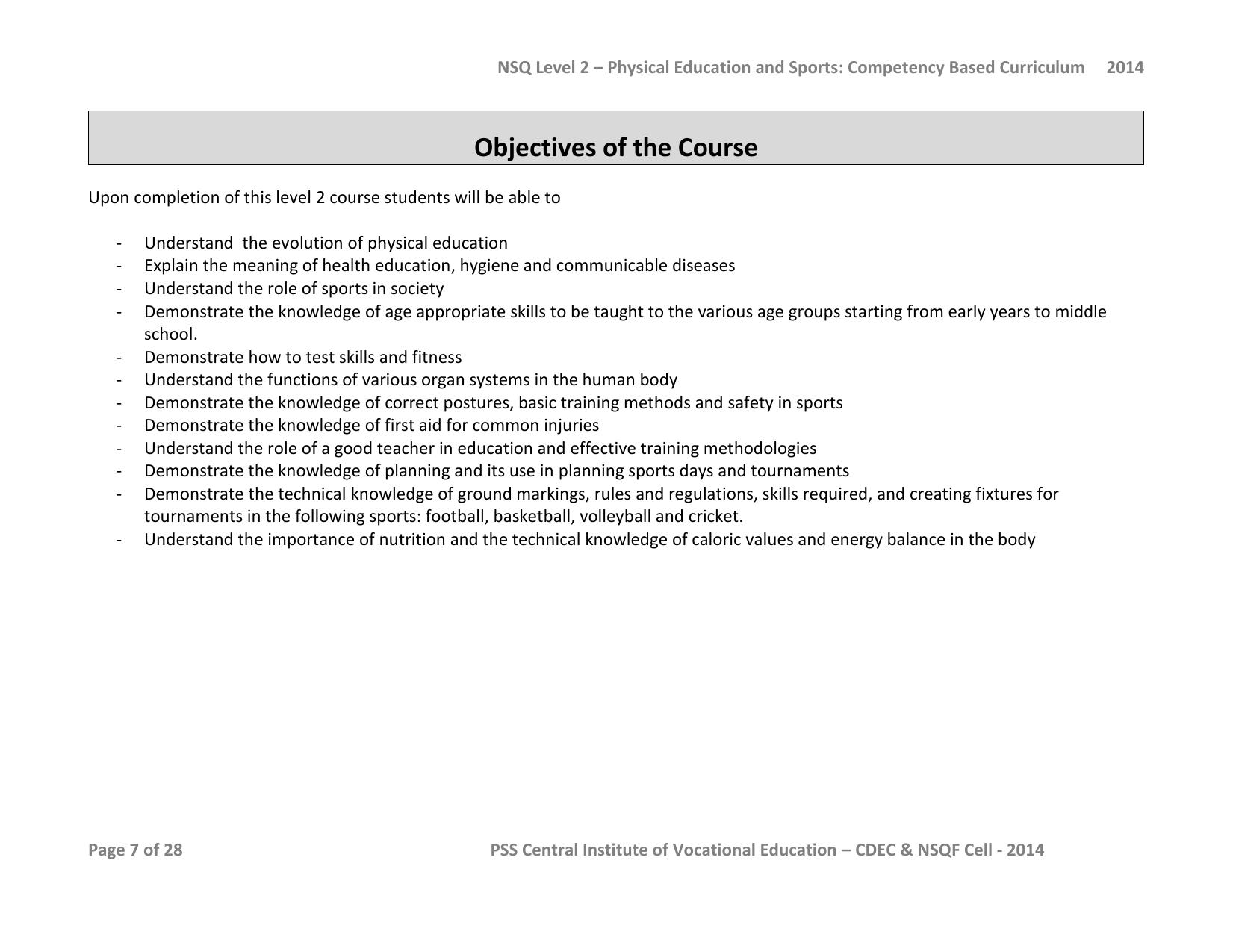 Maharashtra SSC Sports Syllabus - Page 33