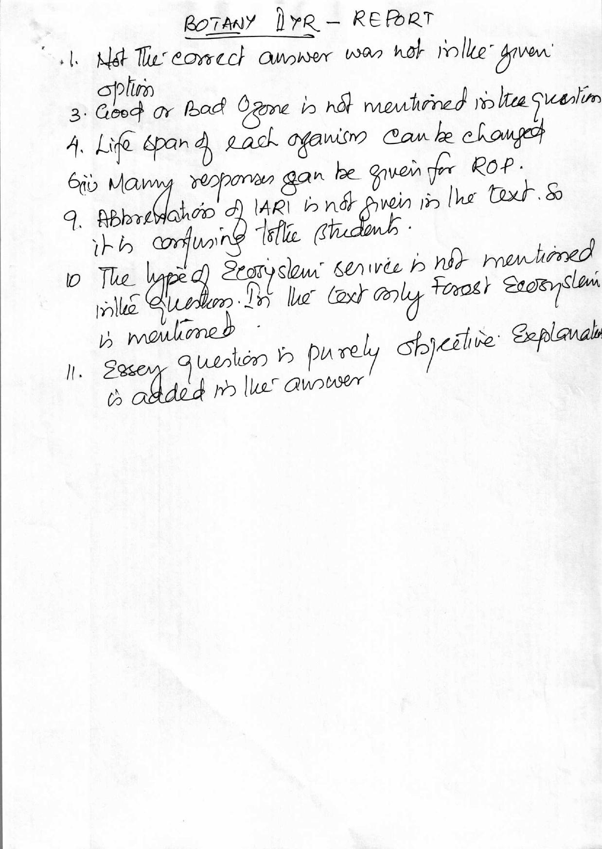 Kerala Plus Two 2018 Botany Answer Key - Page 6