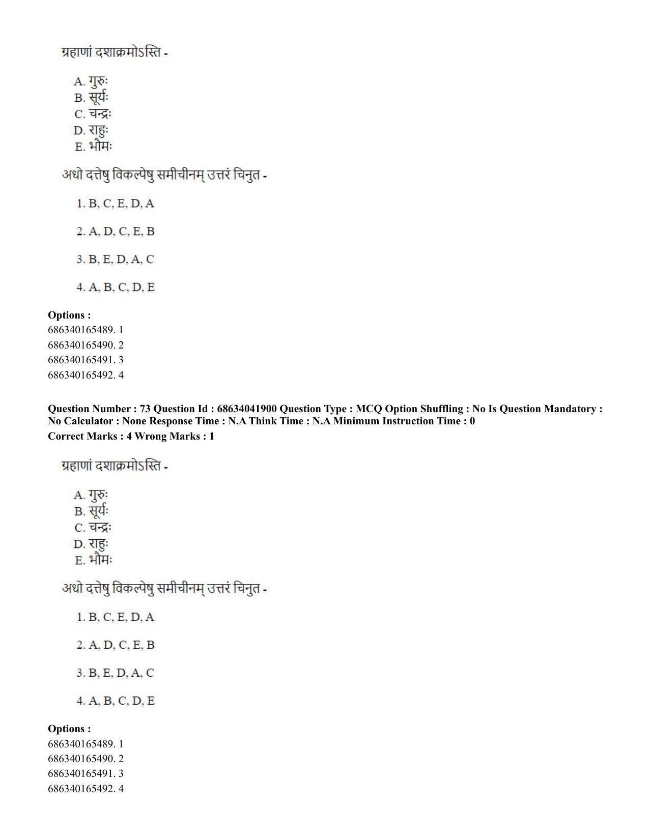 CUET PG 2023: ACQP11 – Jyotish -Falit (BHU) (Eng) - Shift 3 (30-06-2023) Question Paper - Page 97