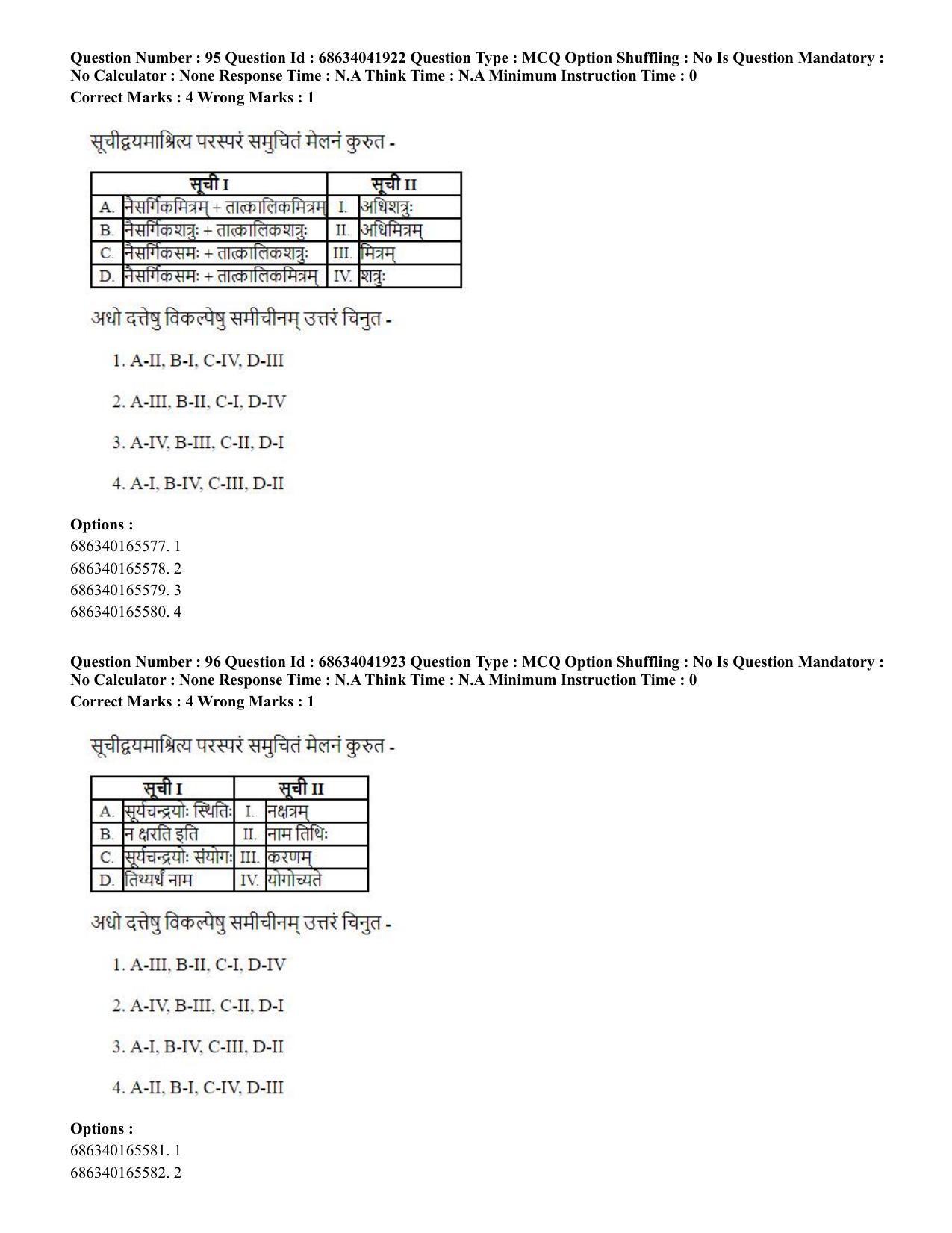 CUET PG 2023: ACQP11 – Jyotish -Falit (BHU) (Eng) - Shift 3 (30-06-2023) Question Paper - Page 136