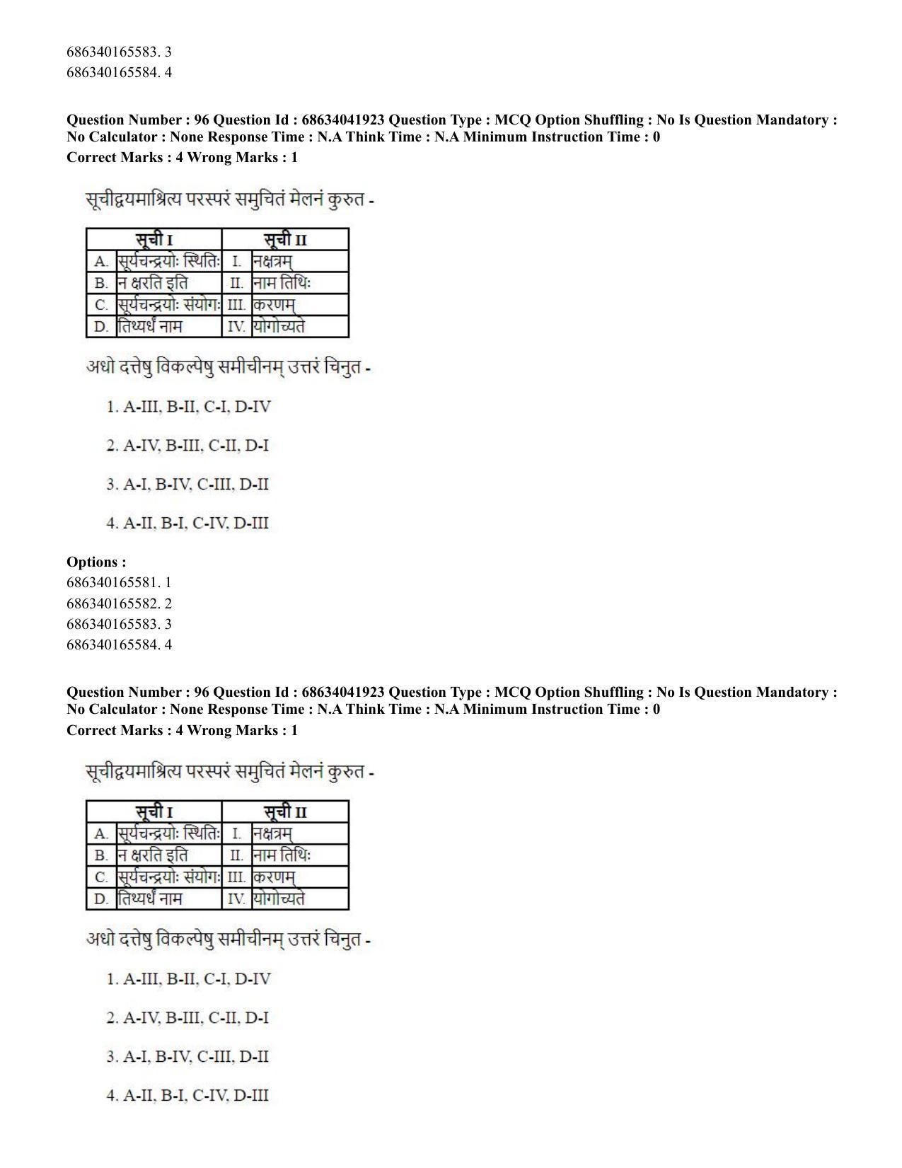 CUET PG 2023: ACQP11 – Jyotish -Falit (BHU) (Eng) - Shift 3 (30-06-2023) Question Paper - Page 137