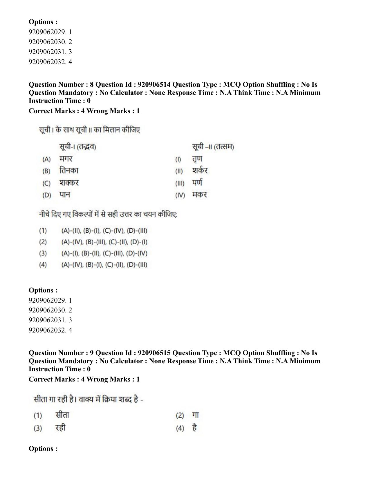 CUET PG 2023: ACQP24 – Vedanta, Sarvadarshan, Mimansa, Nyaya (Hindi)-Shift 1 (06-06-2023) Question Paper - Page 14