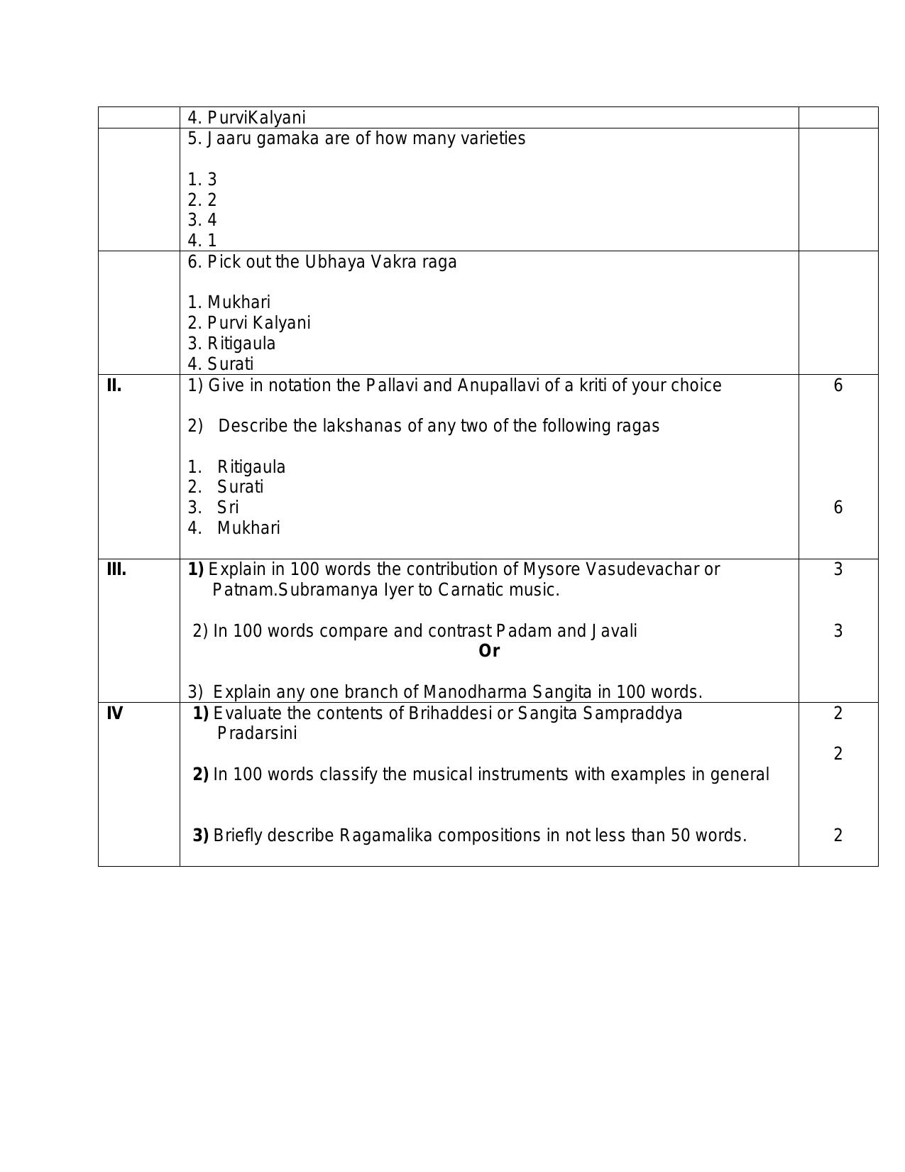 CBSE Class 12 Carnatic Vocal Skill Education-Sample Paper 2019-20 - Page 2