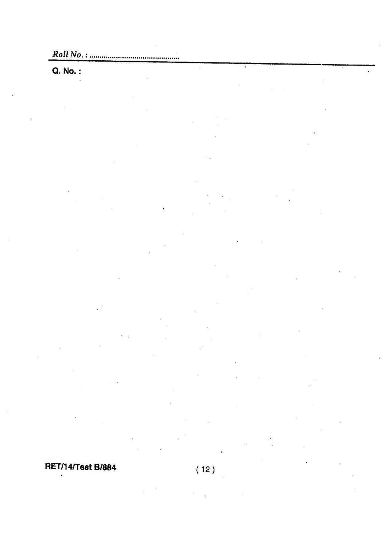 BHU RET Zoology 2014 Question Paper - Page 14