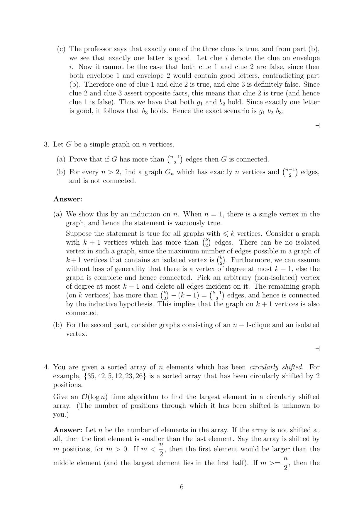 CMI Entrance Exam 2018 Solutions MSc/PhD Computer Science - Page 6