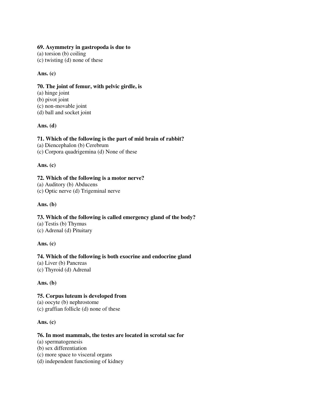 BCECE Previous Year Papers 2012 Biology with Answer Key - Page 11