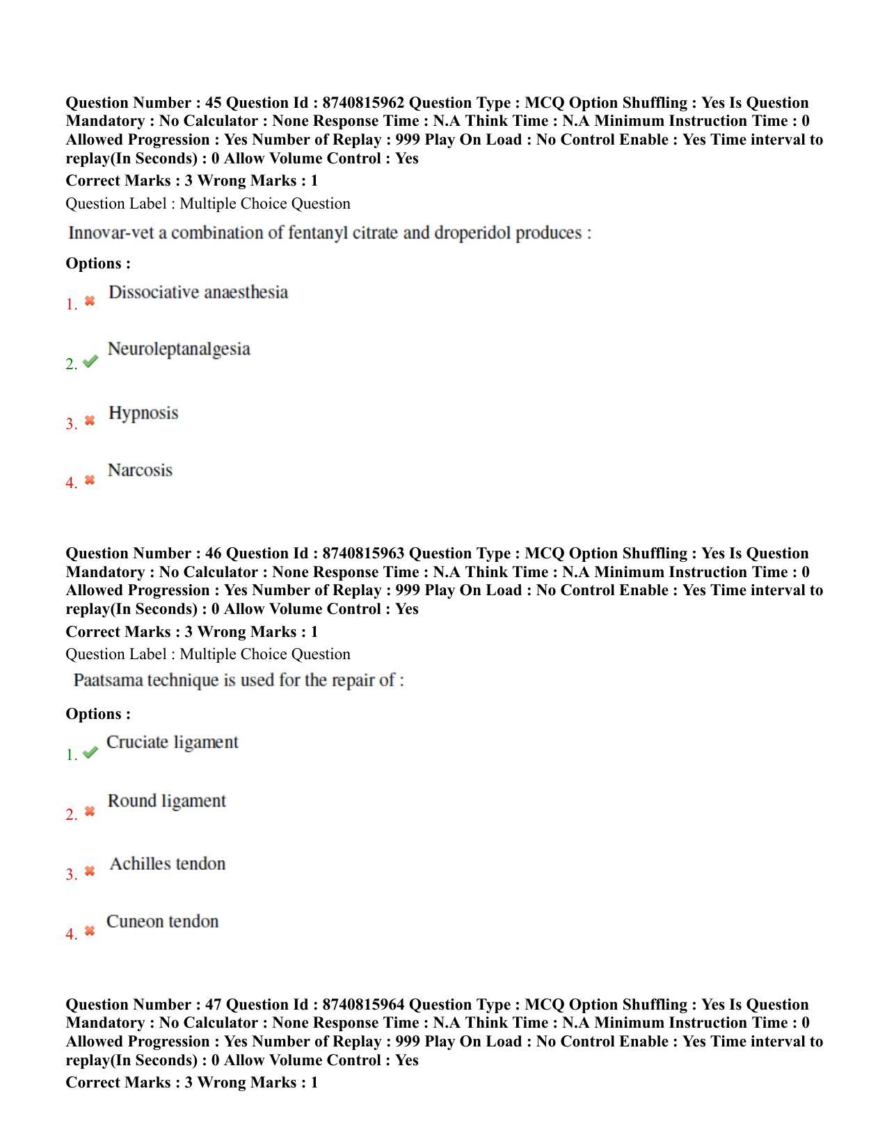BHU RET Veterinary Surgery & Radiology 2020 Question Paper - Page 30