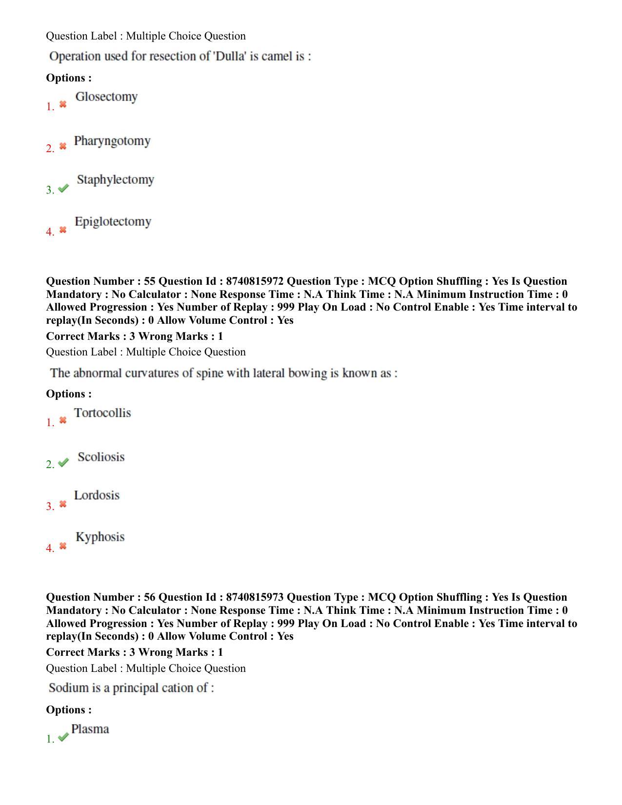 BHU RET Veterinary Surgery & Radiology 2020 Question Paper - Page 34