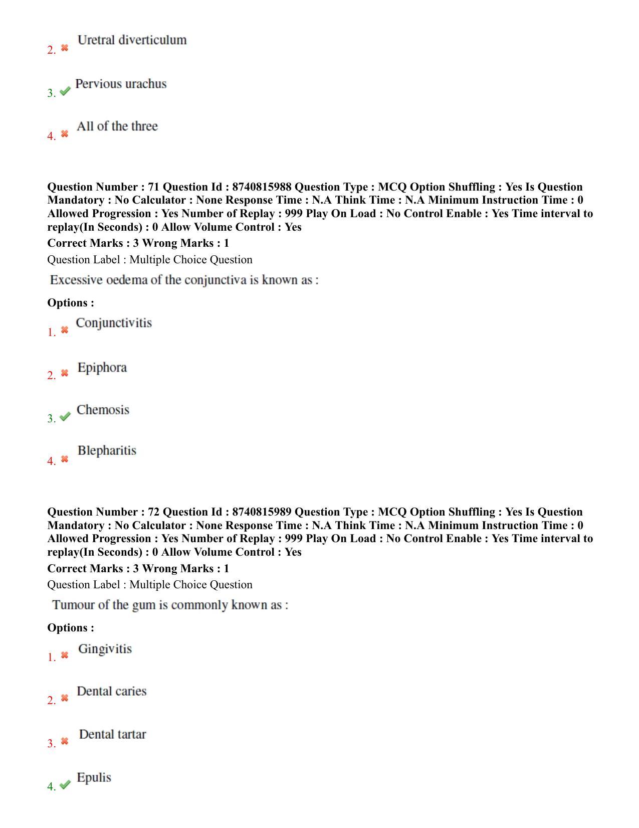 BHU RET Veterinary Surgery & Radiology 2020 Question Paper - Page 41