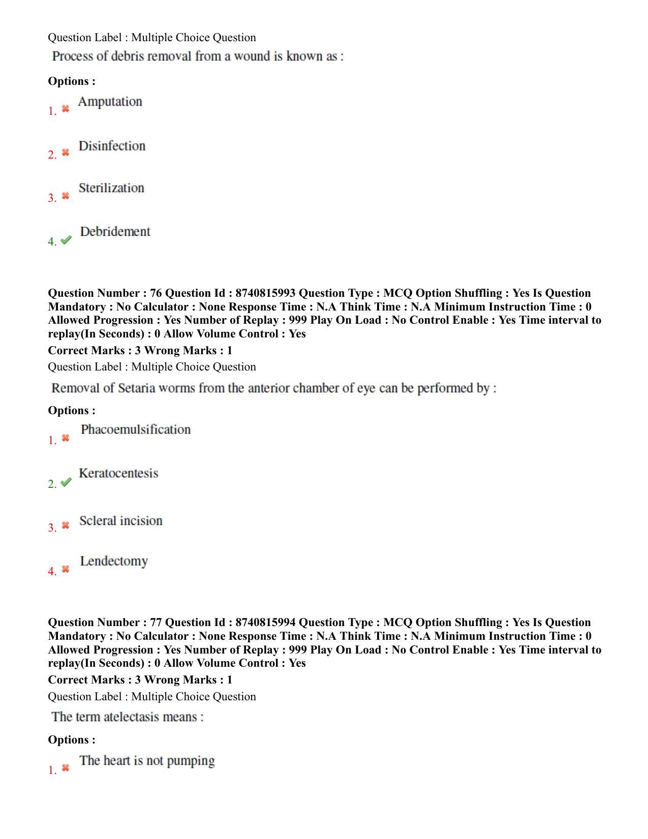 BHU RET Veterinary Surgery & Radiology 2020 Question Paper - Page 43