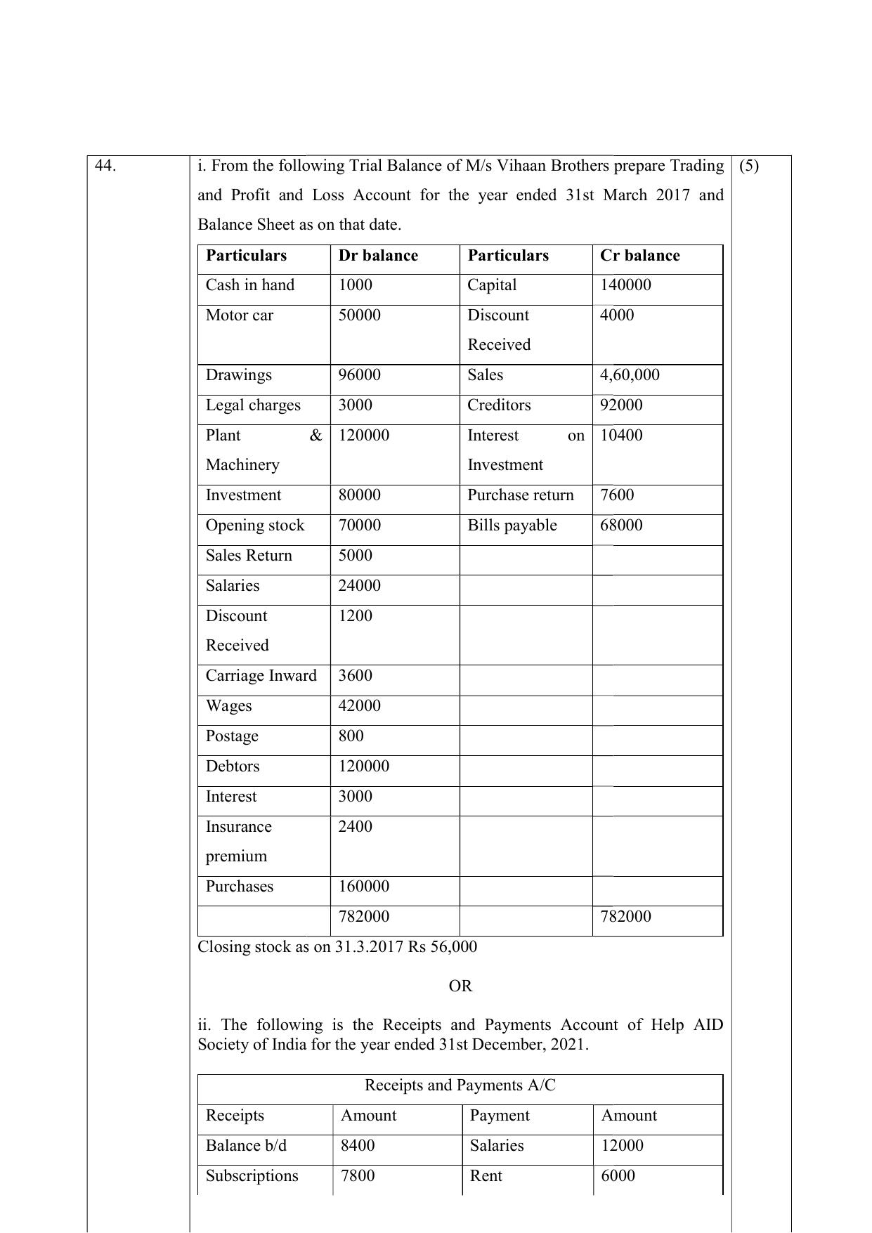 NIOS Class 12 Accountancy Sample Paper - Page 14