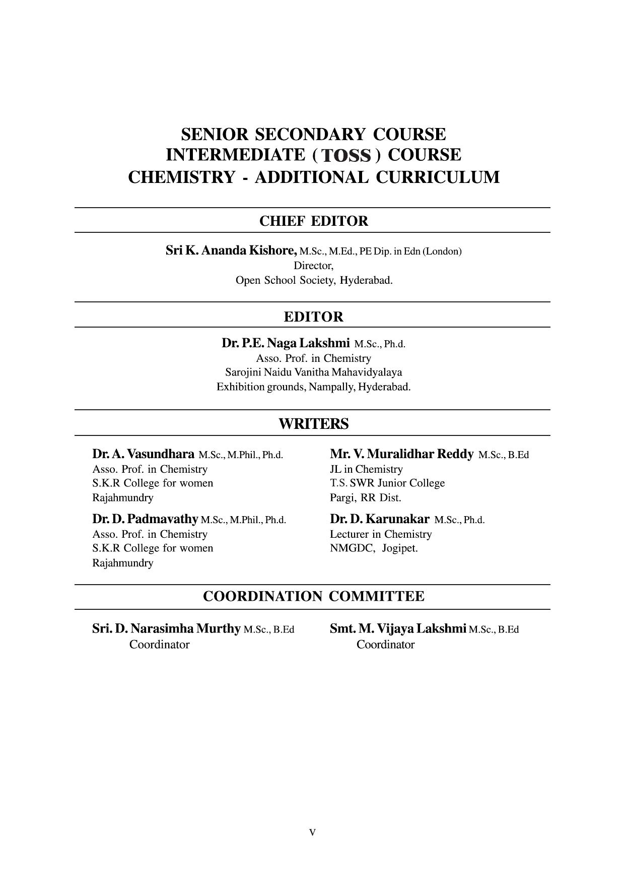 TS SCERT Inter 1st Year Chemistry Vol – I Path 1 (English Medium) Text Book - Page 5