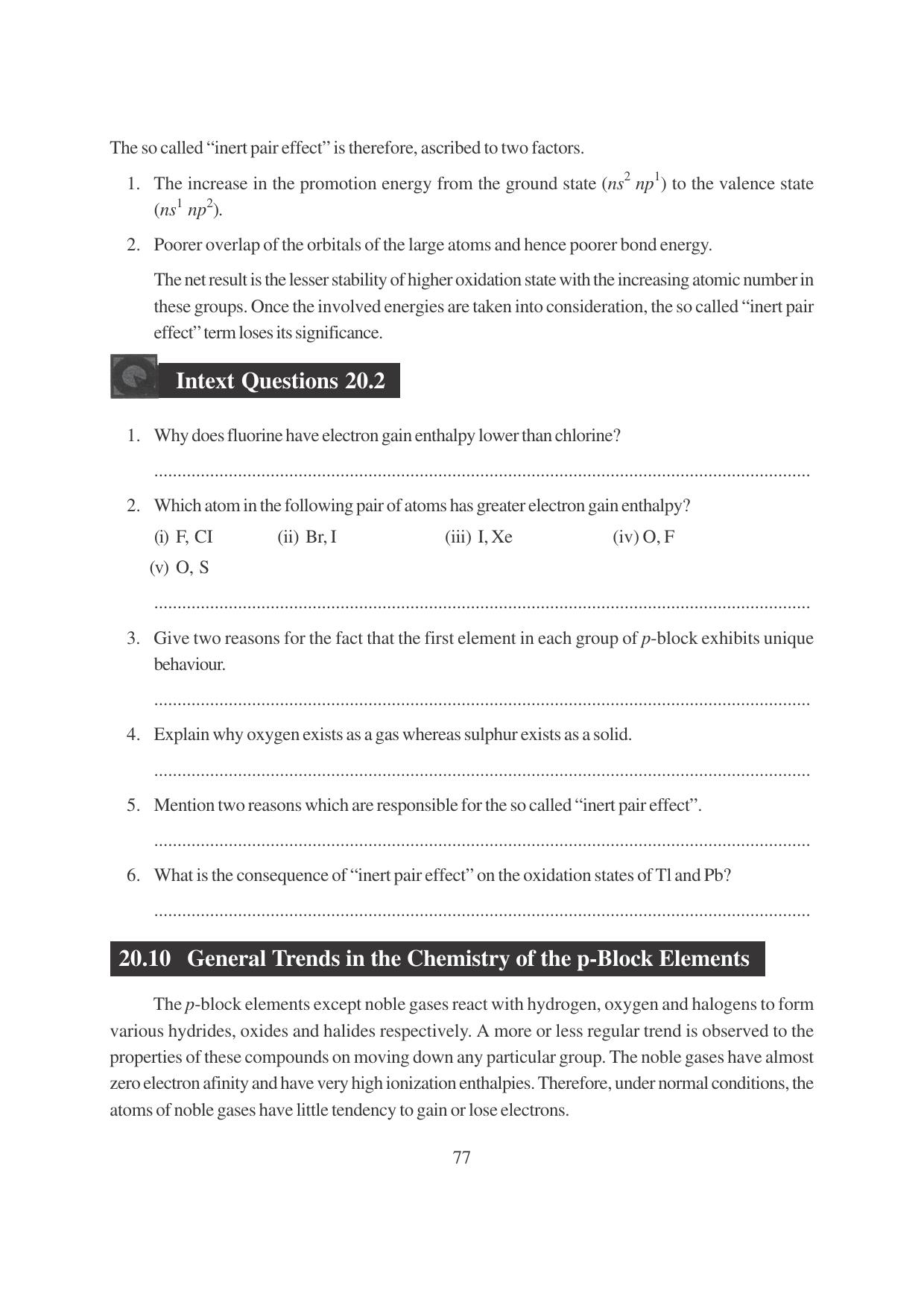 TS SCERT Inter 1st Year Chemistry Vol – I Path 1 (English Medium) Text Book - Page 313