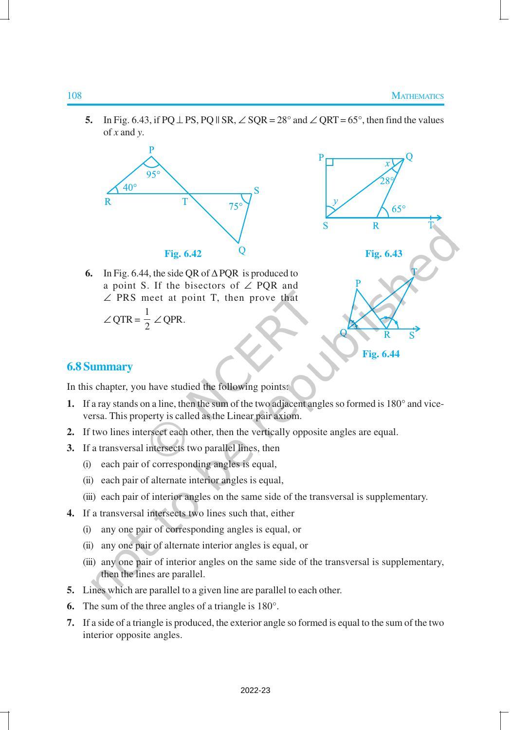 NCERT Book for Class 9 Maths Chapter 6 Lines and Angles - Page 20