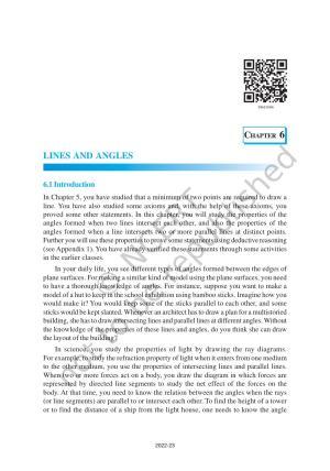 NCERT Book for Class 9 Maths Chapter 6 Lines and Angles