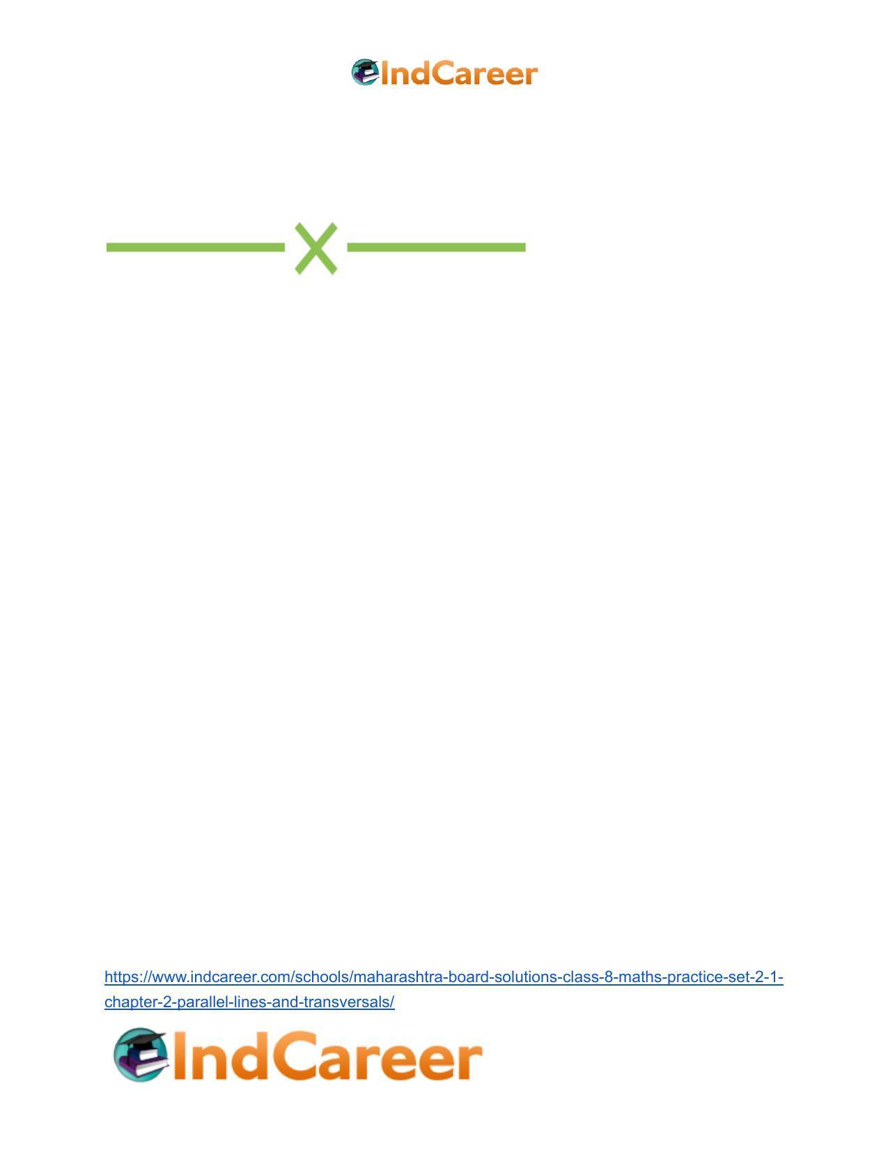 Maharashtra Board Solutions Class 8-Maths (Practice Set 2.1): Chapter 2- Parallel Lines and Transversals - Page 4