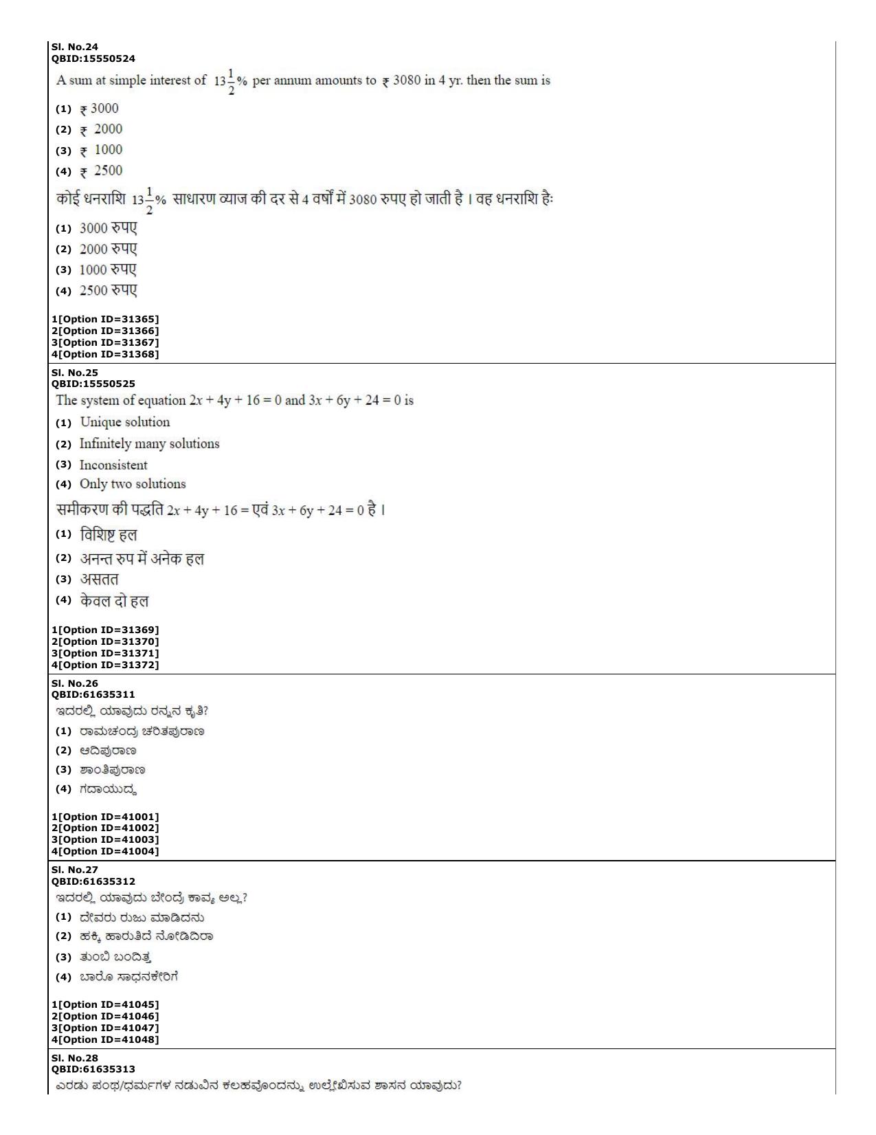 CUET (PG) 2022: PGQP-60 Kannada (10-09-2022) Question Paper - Page 10