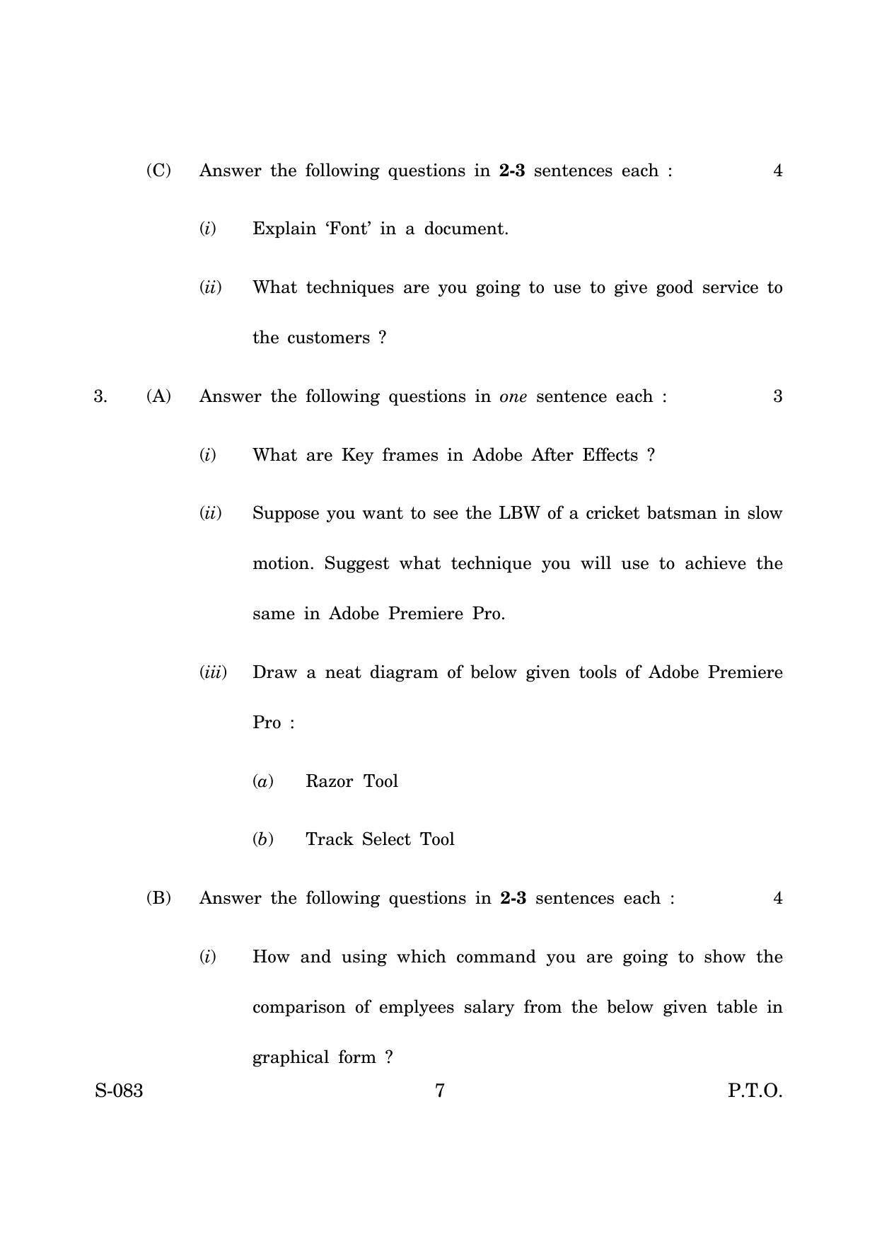 Goa Board Class 10 Media Entertainment  (March 2019) Question Paper - Page 7