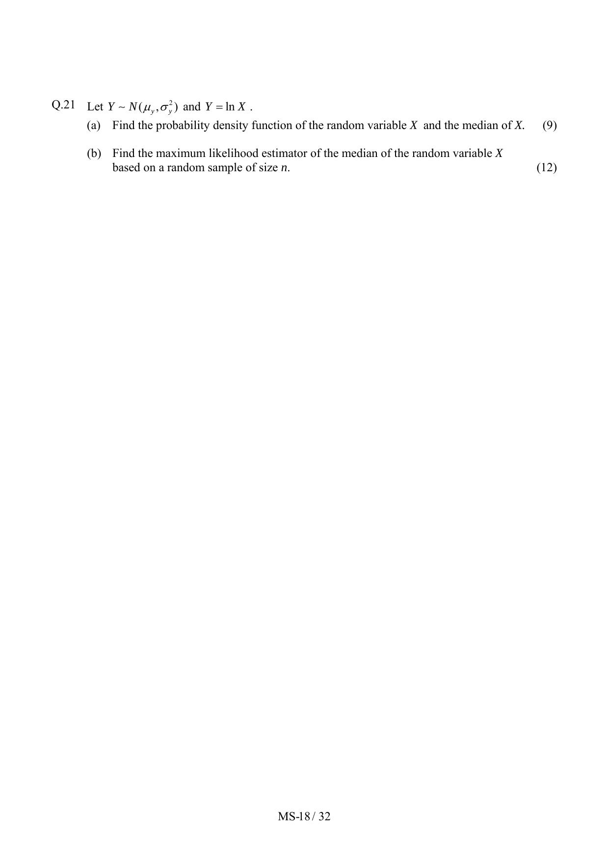 JAM 2012: MS Question Paper - Page 20