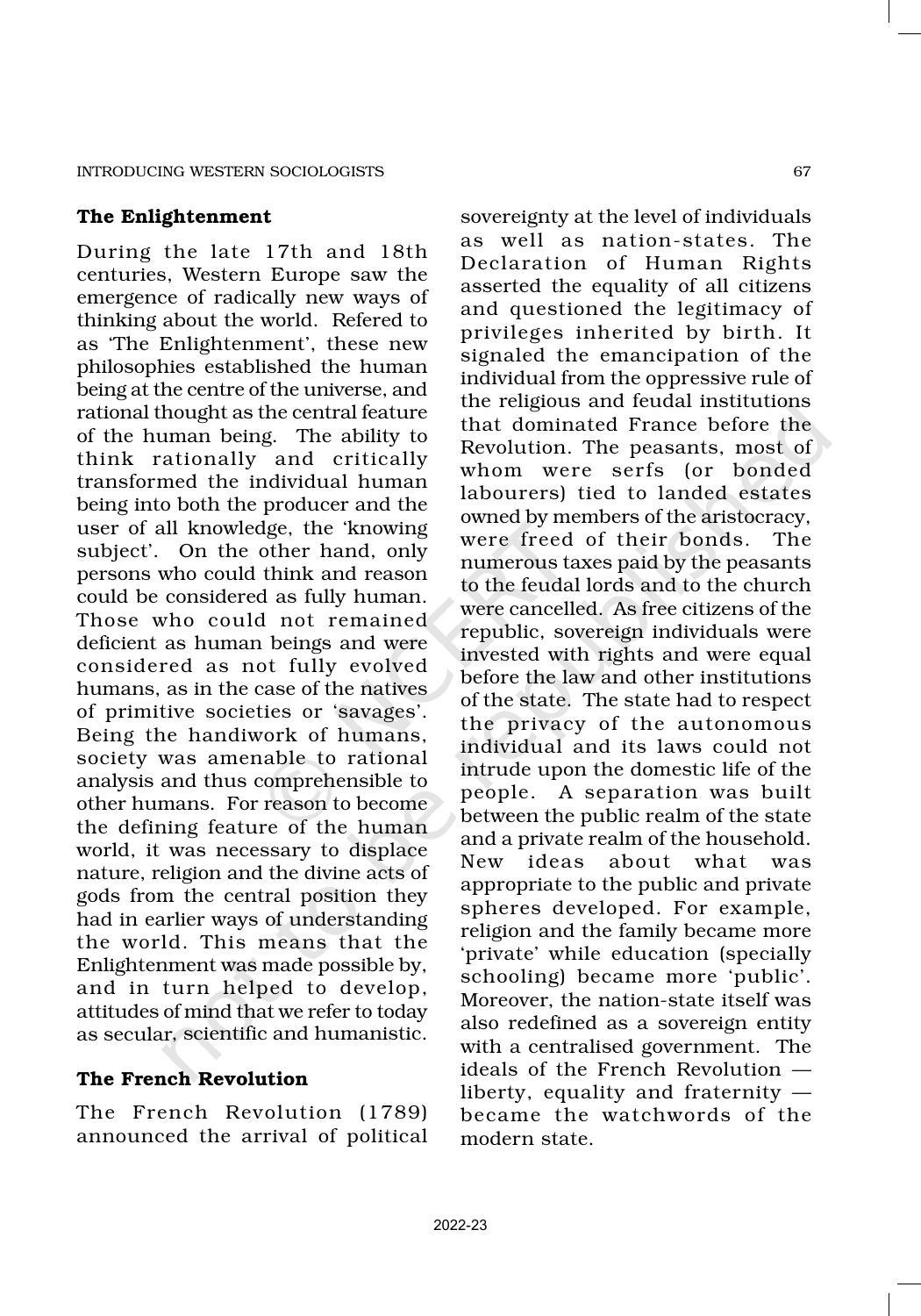 NCERT Book for Class 11 Sociology Chapter 4 Introducing