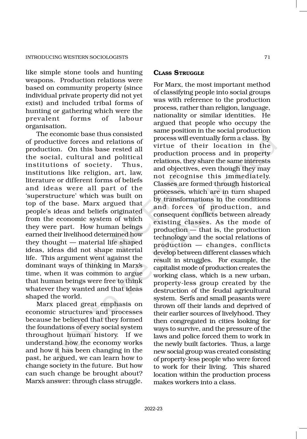 NCERT Book for Class 11 Sociology Chapter 4 Introducing
