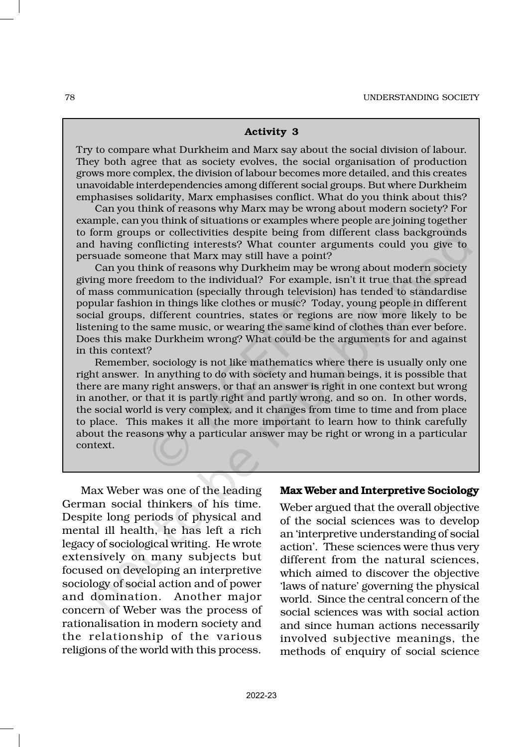 NCERT Book for Class 11 Sociology Chapter 4 Introducing
