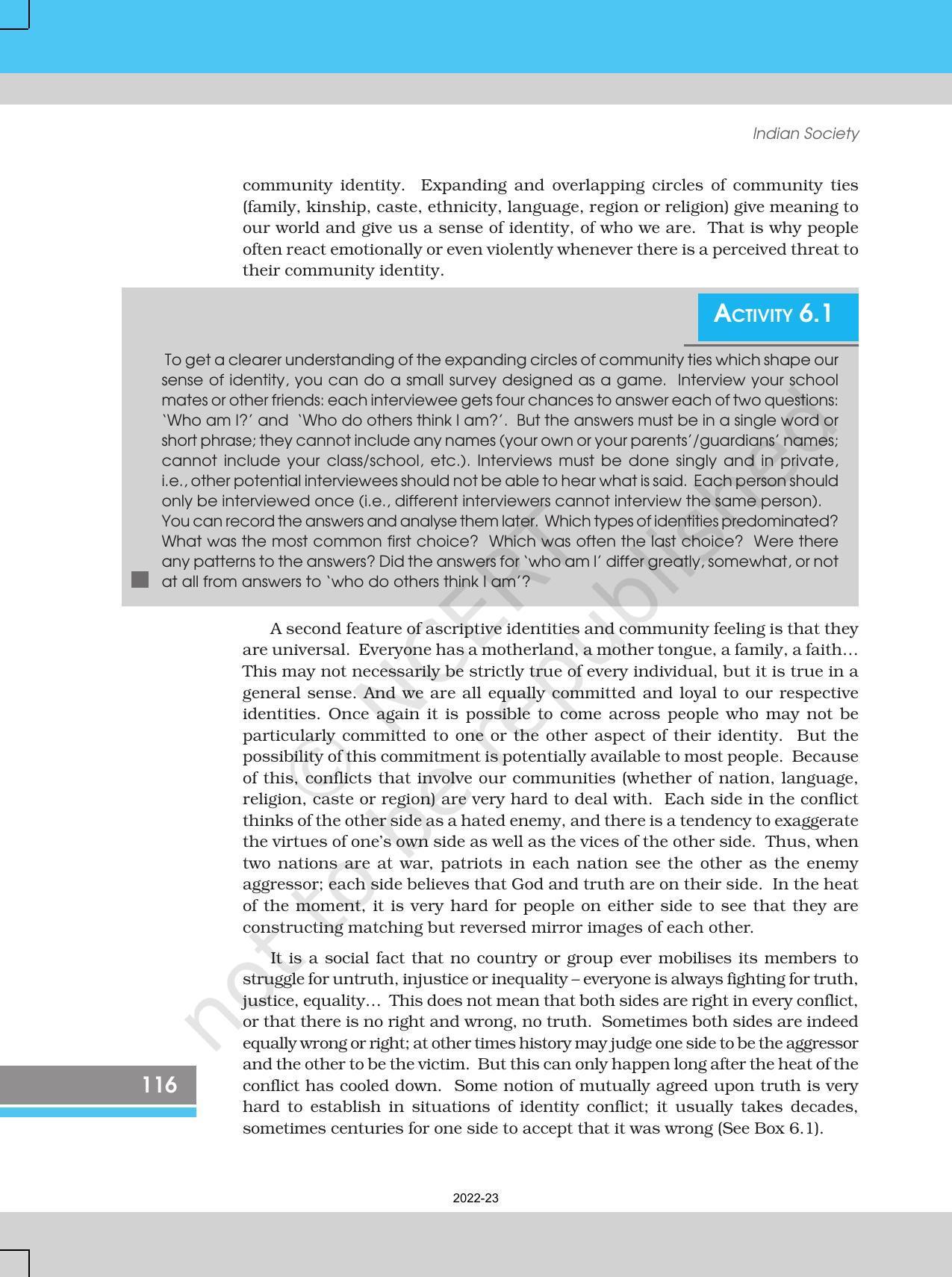 NCERT Book for Class 12 Sociology (Indian Society) Chapter 6 The Challenges of Cultural Diversity - Page 4
