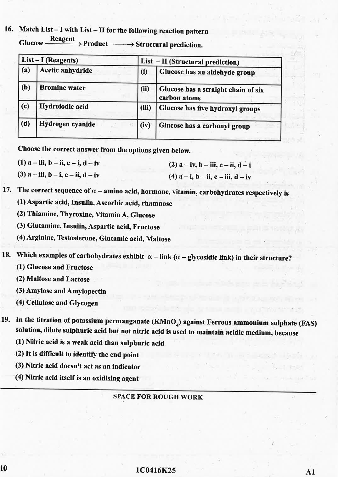 KCET 2025 Chemistry Question Paper - Page 10